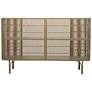 4_Gold Metal Modern Console Table, 47" x 13" x 30" more views