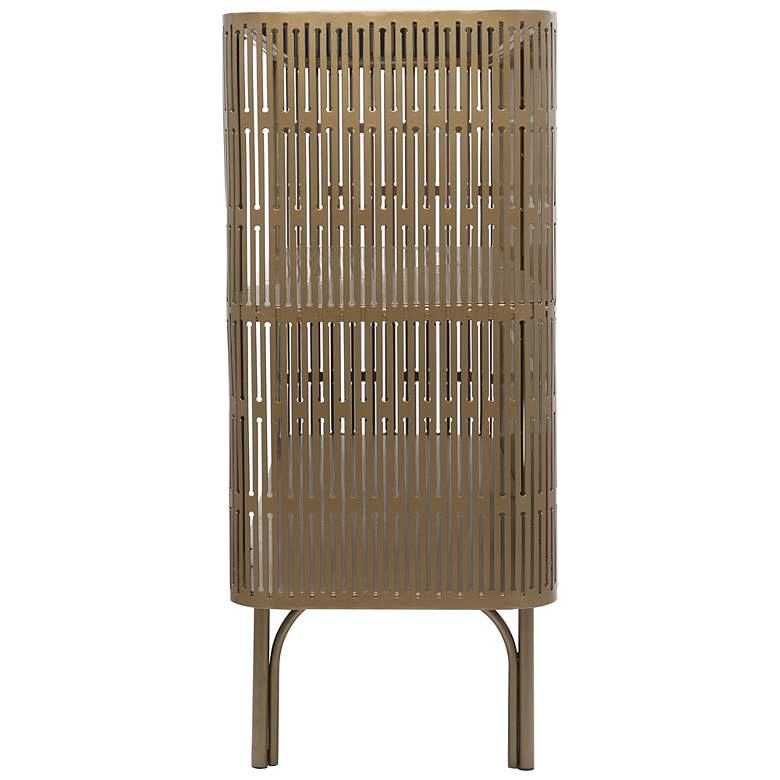 Image 5 Gold Metal Modern Console Table, 47" x 13" x 30" more views