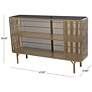 6_Gold Metal Modern Console Table, 47" x 13" x 30" more views