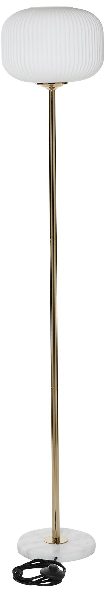 Image 5 Gold Metal Modern Floor Lamp, 12" x 12" x 64" more views