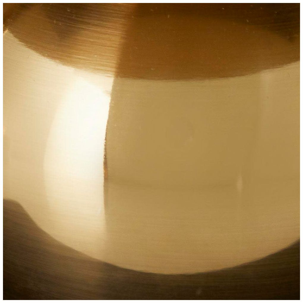 Image 7 Gold Metal Modern Hurricane Lamp, 10" x 5" x 17" more views