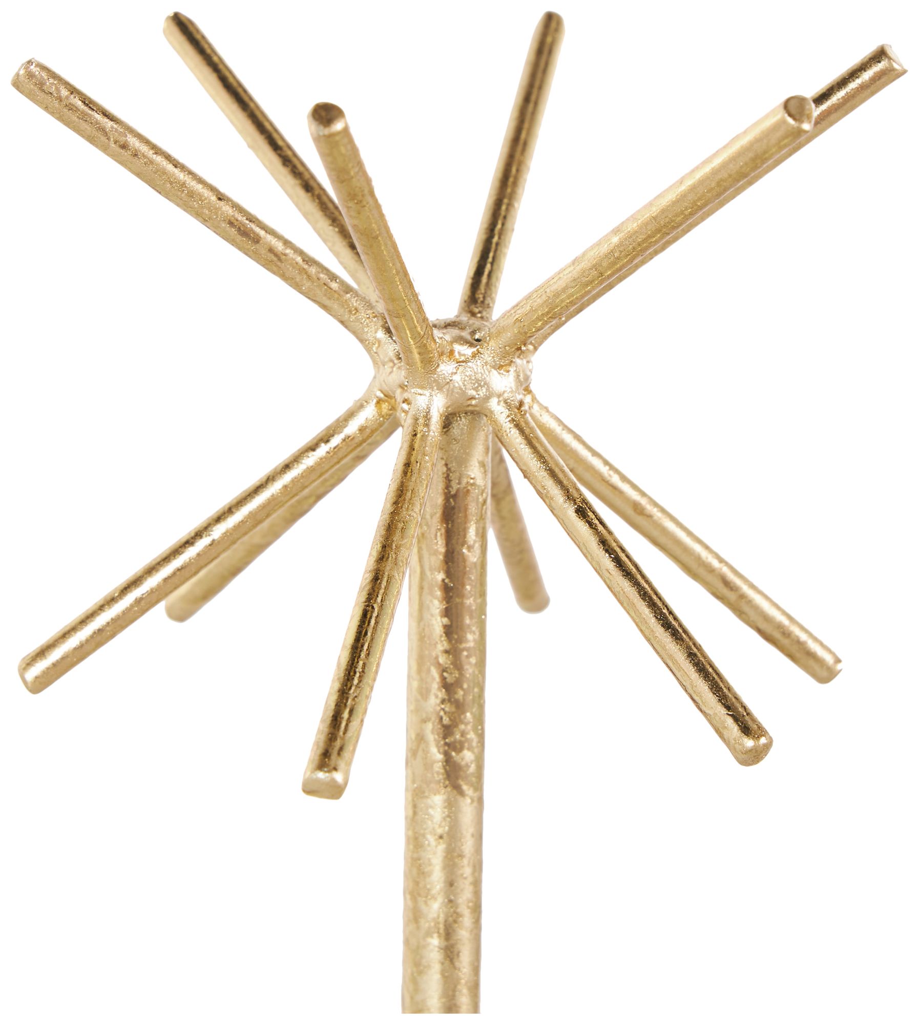 Image 3 Gold Metal Modern Jewelry Stand, 4" x 4" x 13" more views