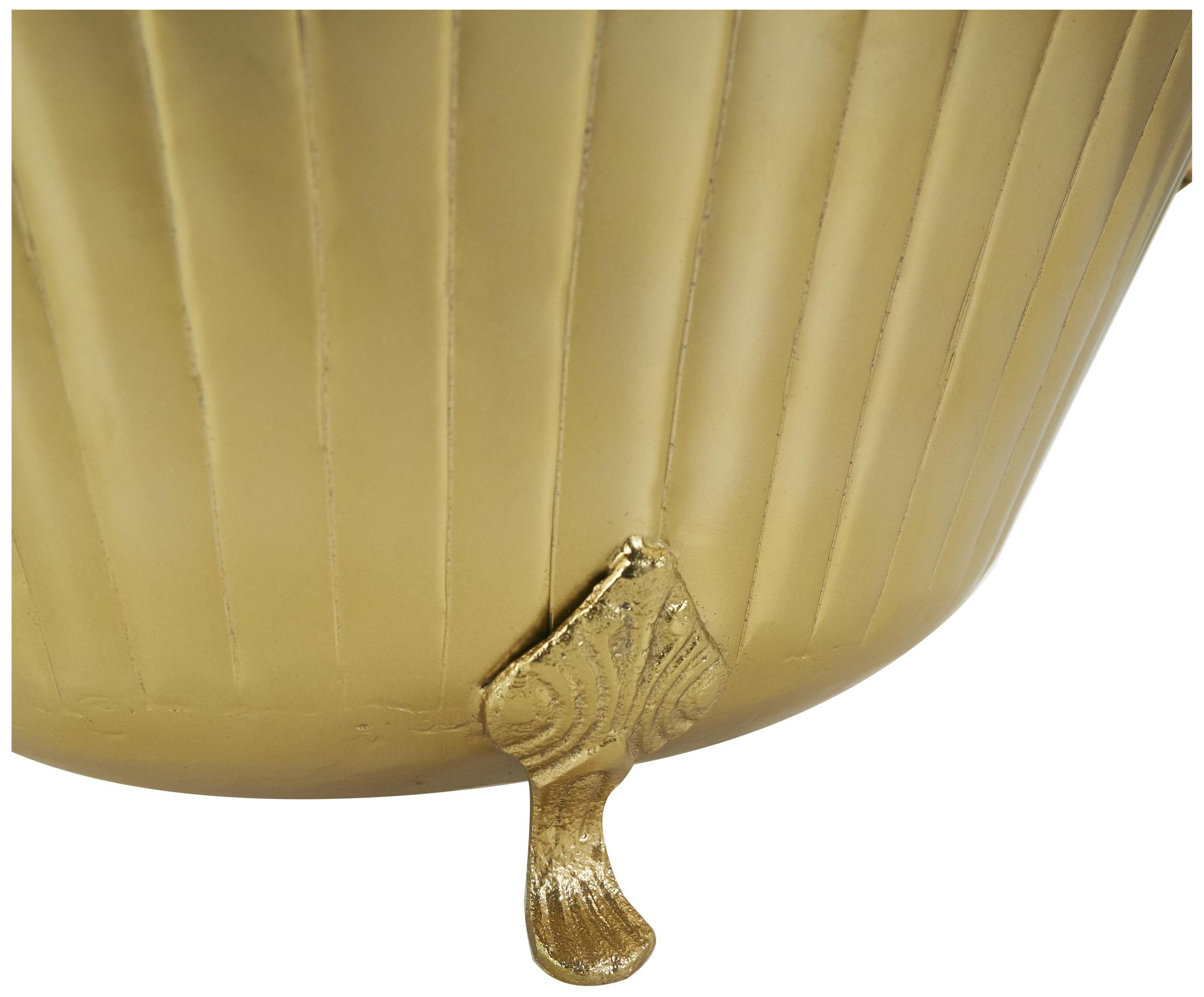 Image 3 Gold Metal Modern Planter, S/2 8", 9"H more views