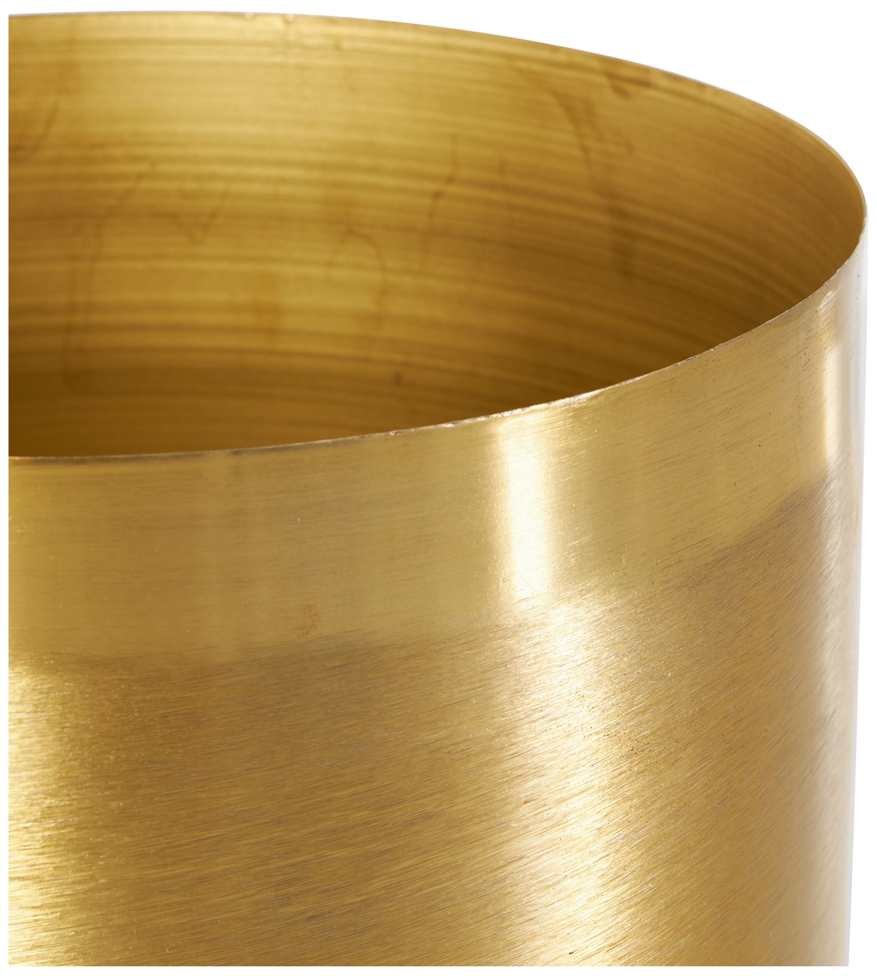 Image 4 Gold Metal Modern Planter, S/3 9", 7", 6"H more views