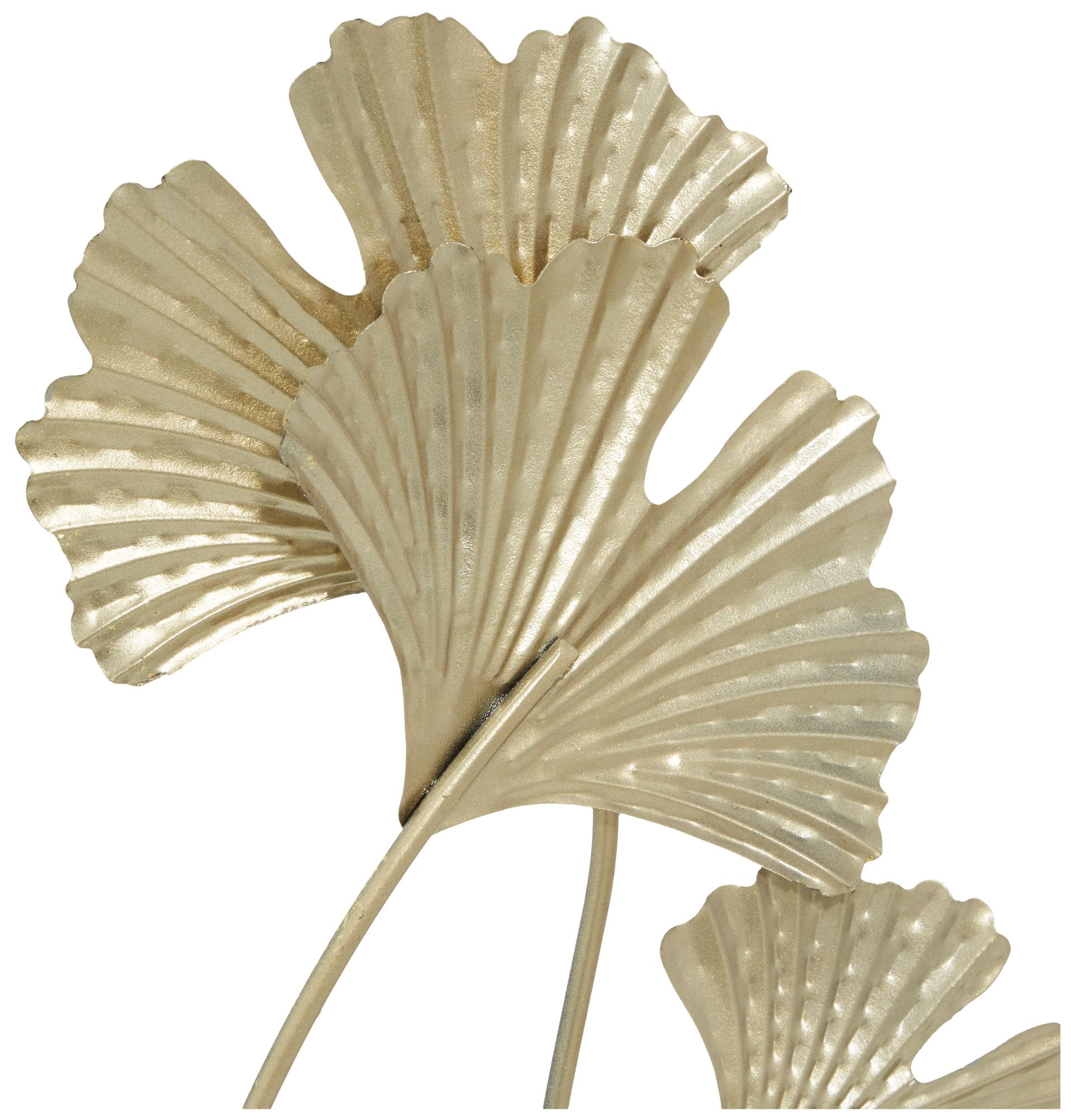 Image 4 Gold Metal Modern Sculpture, 18" x 6" x 22" more views