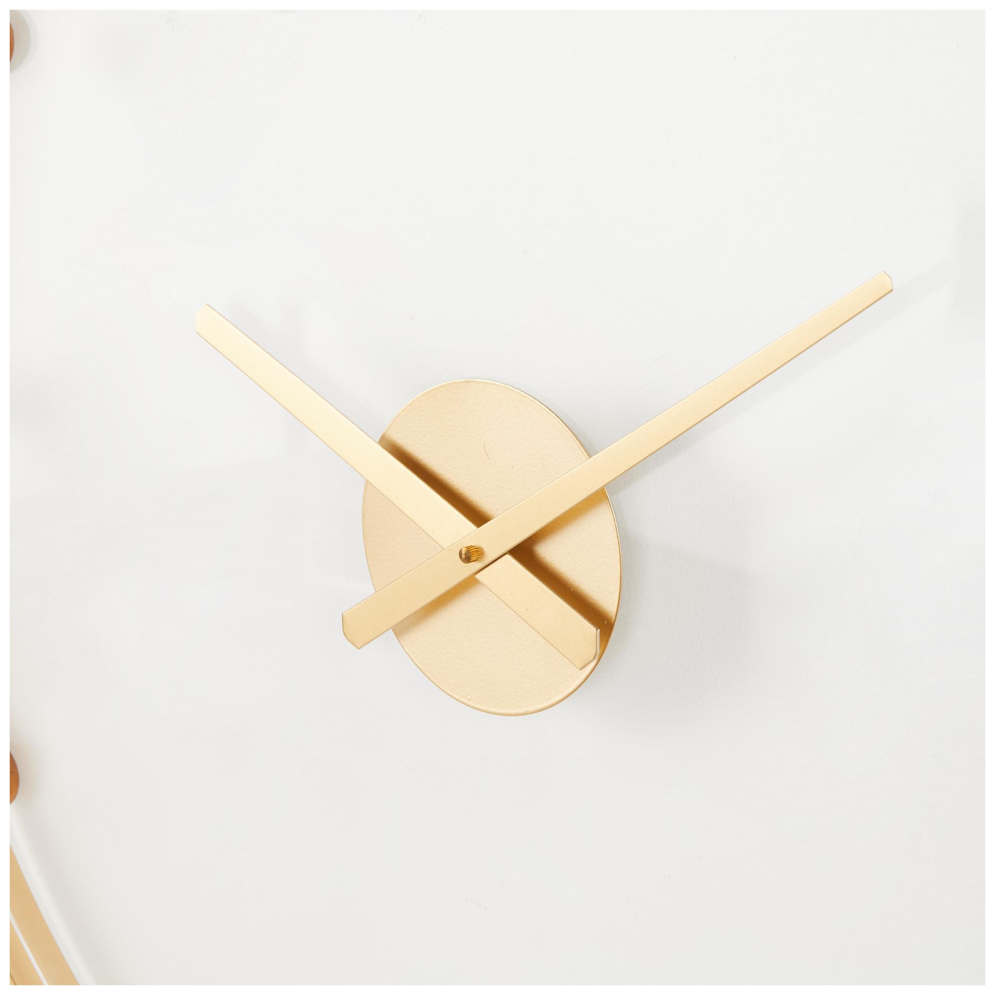 Image 4 Gold Metal Modern Wall Clock, 28" x 2" x 28" more views