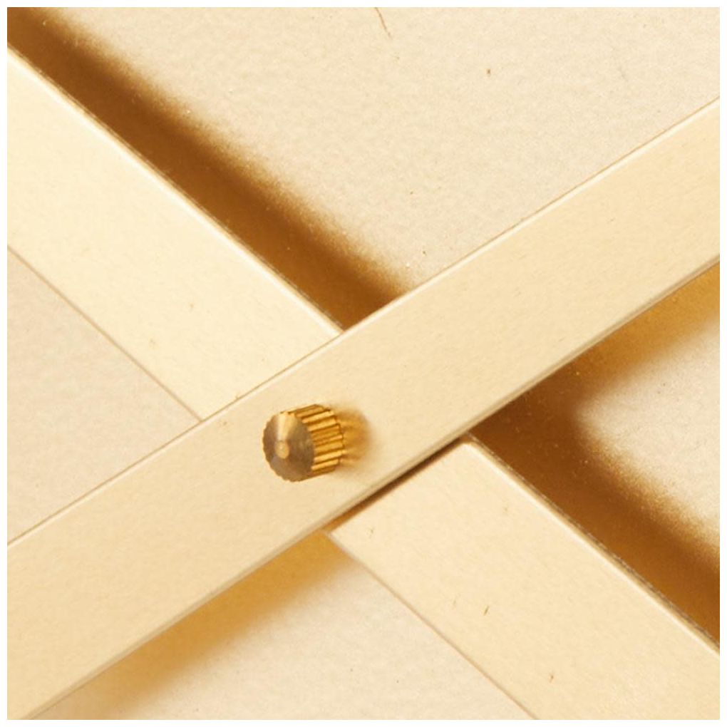 Gold Metal Modern Wall Clock, 28" x 2" x 28"