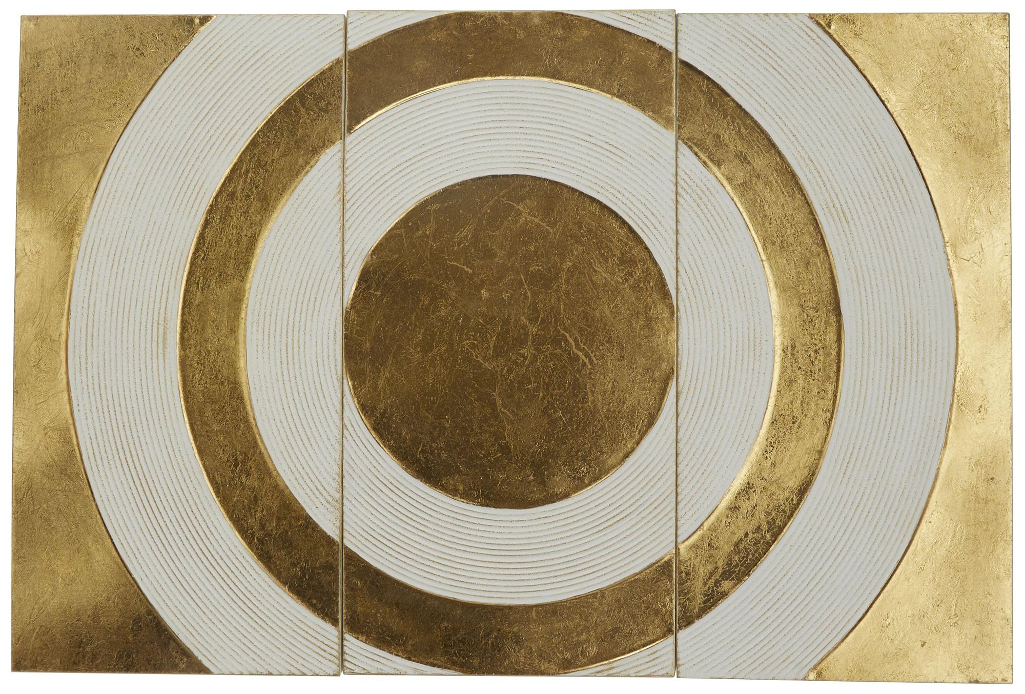 Image 2 Gold Metal Modern Wall Decor, 32" x 1" x 16"