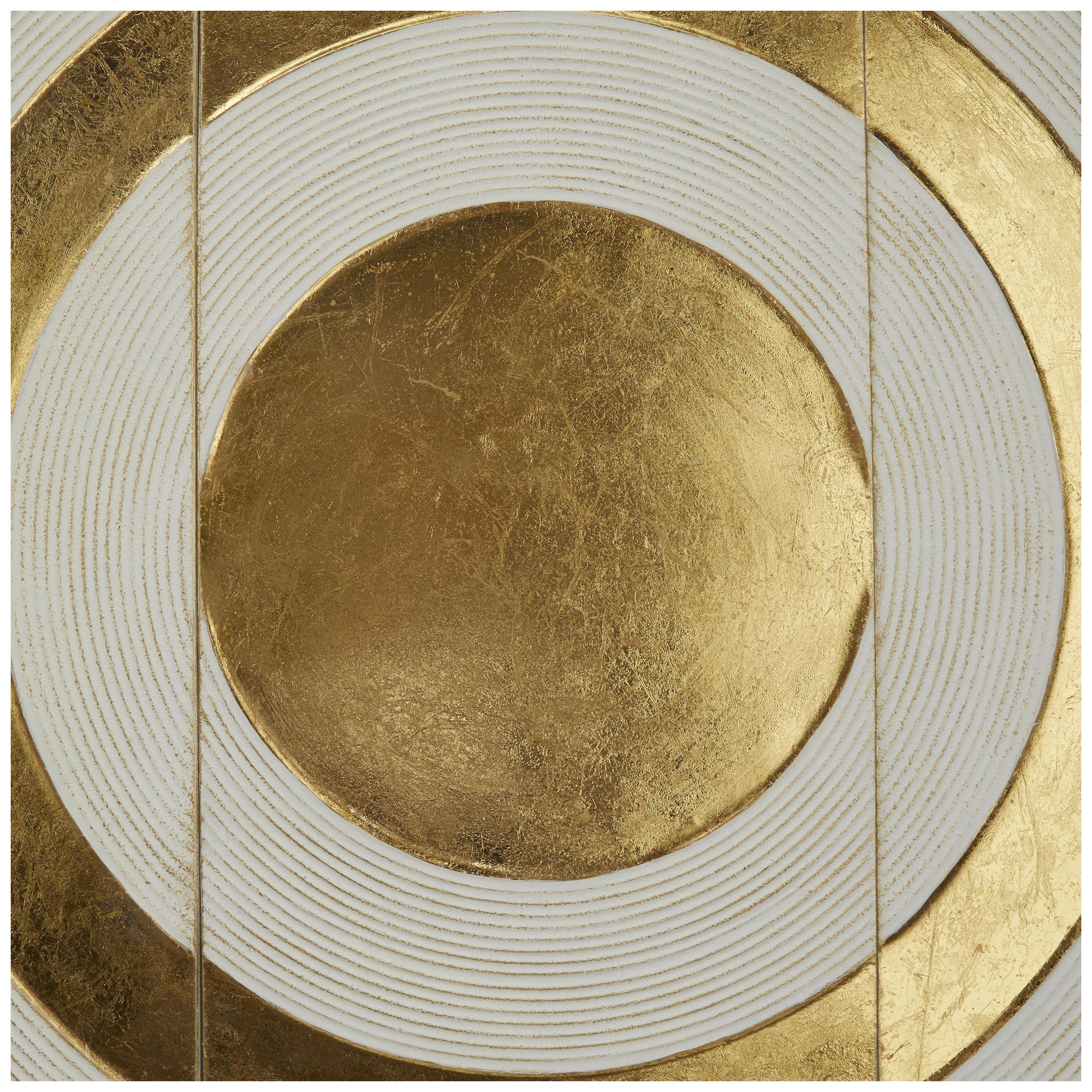 Image 3 Gold Metal Modern Wall Decor, 32" x 1" x 16" more views