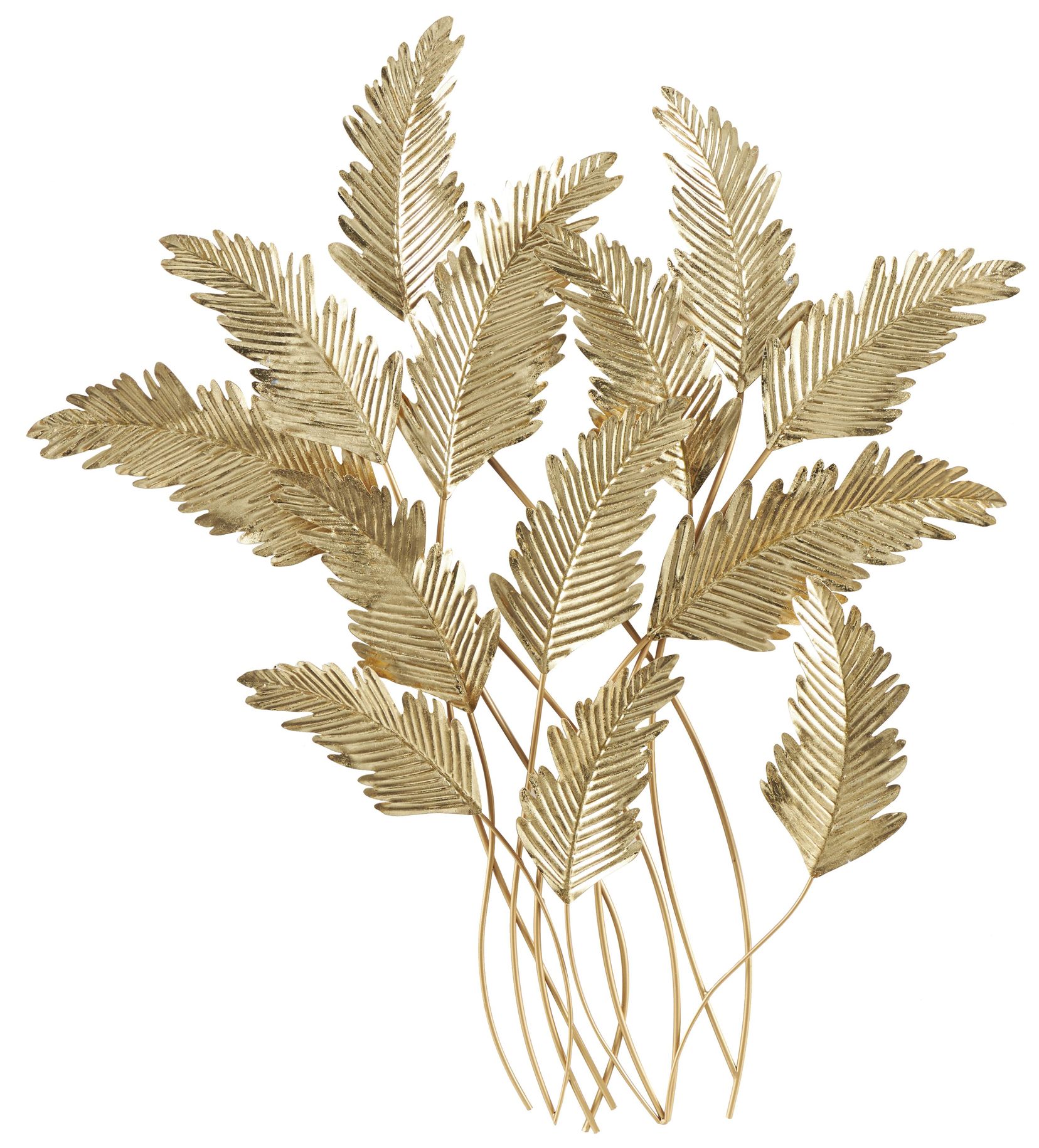 Thumbnail2 of Gold Metal Modern Wall Decor, 39" x 3" x 44"