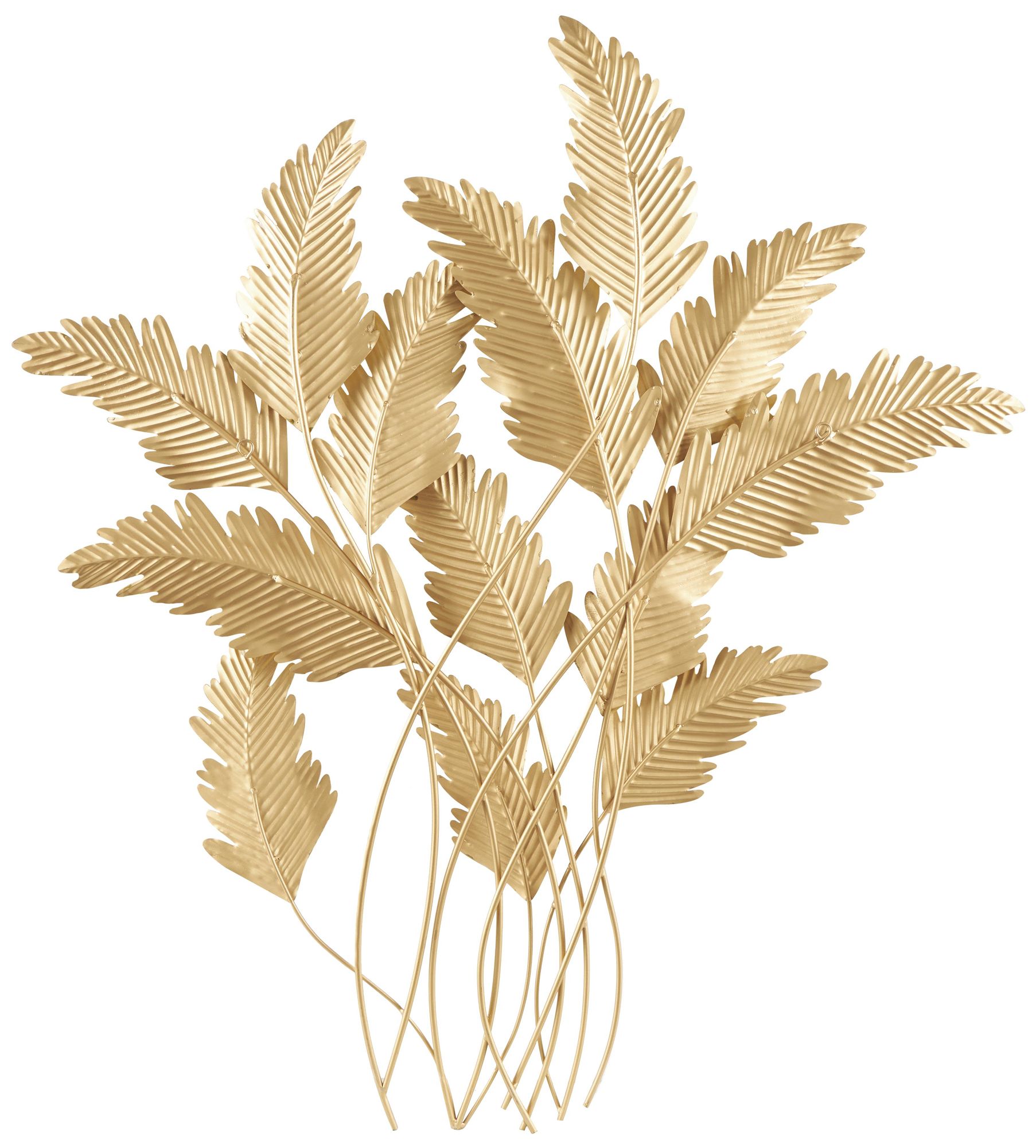 Gold Metal Modern Wall Decor, 39" x 3" x 44"