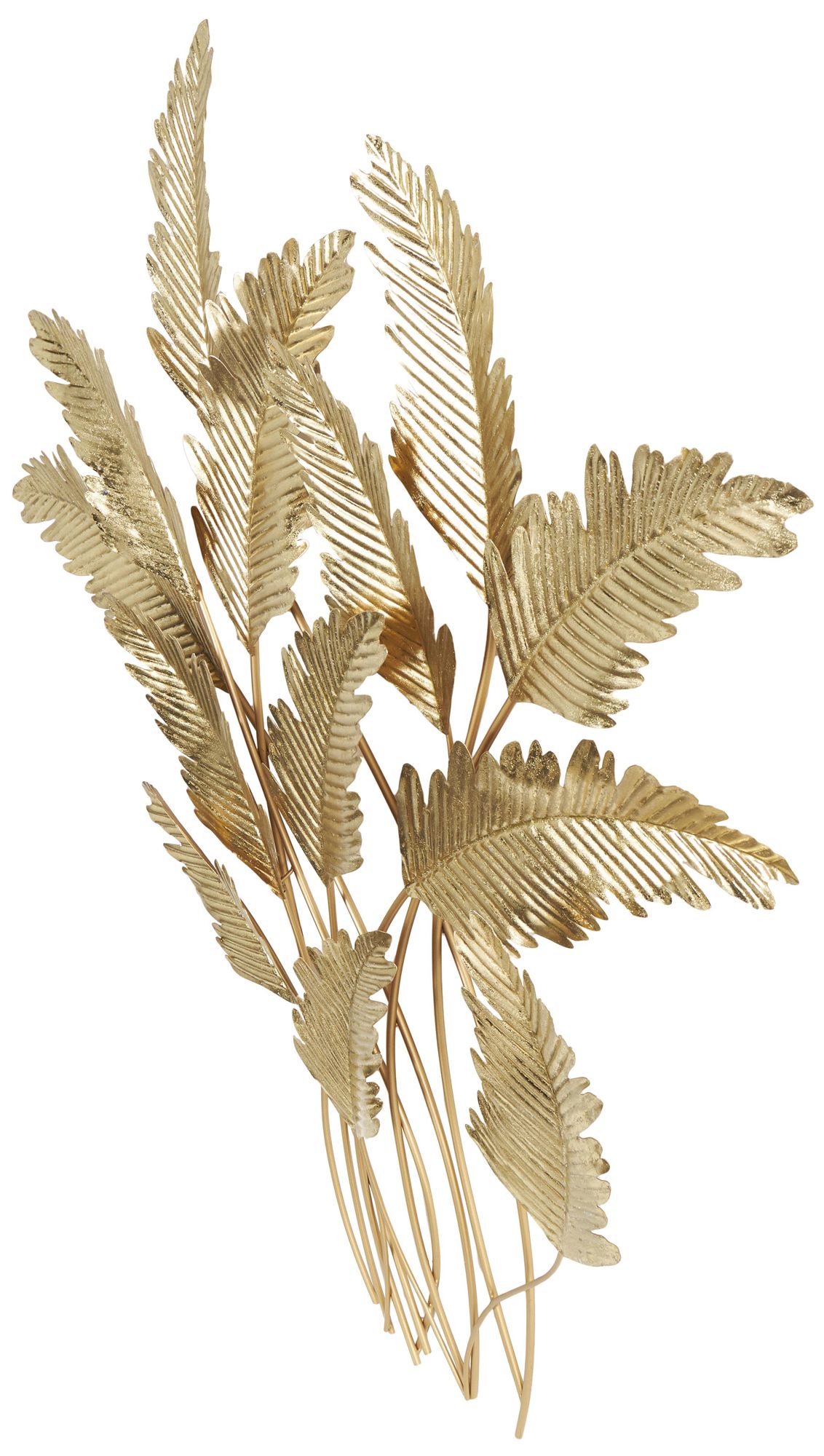 Gold Metal Modern Wall Decor, 39" x 3" x 44"