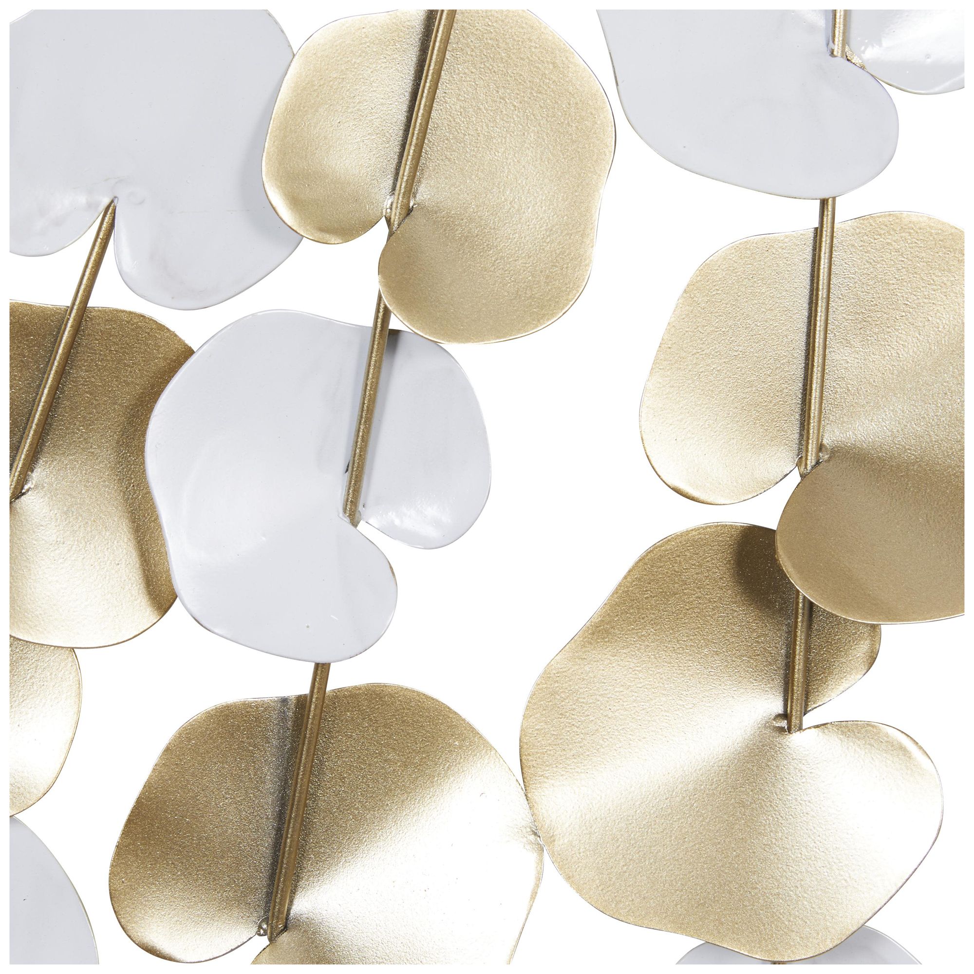 Image 3 Gold Metal Modern Wall Decor, 40" x 2" x 26" more views