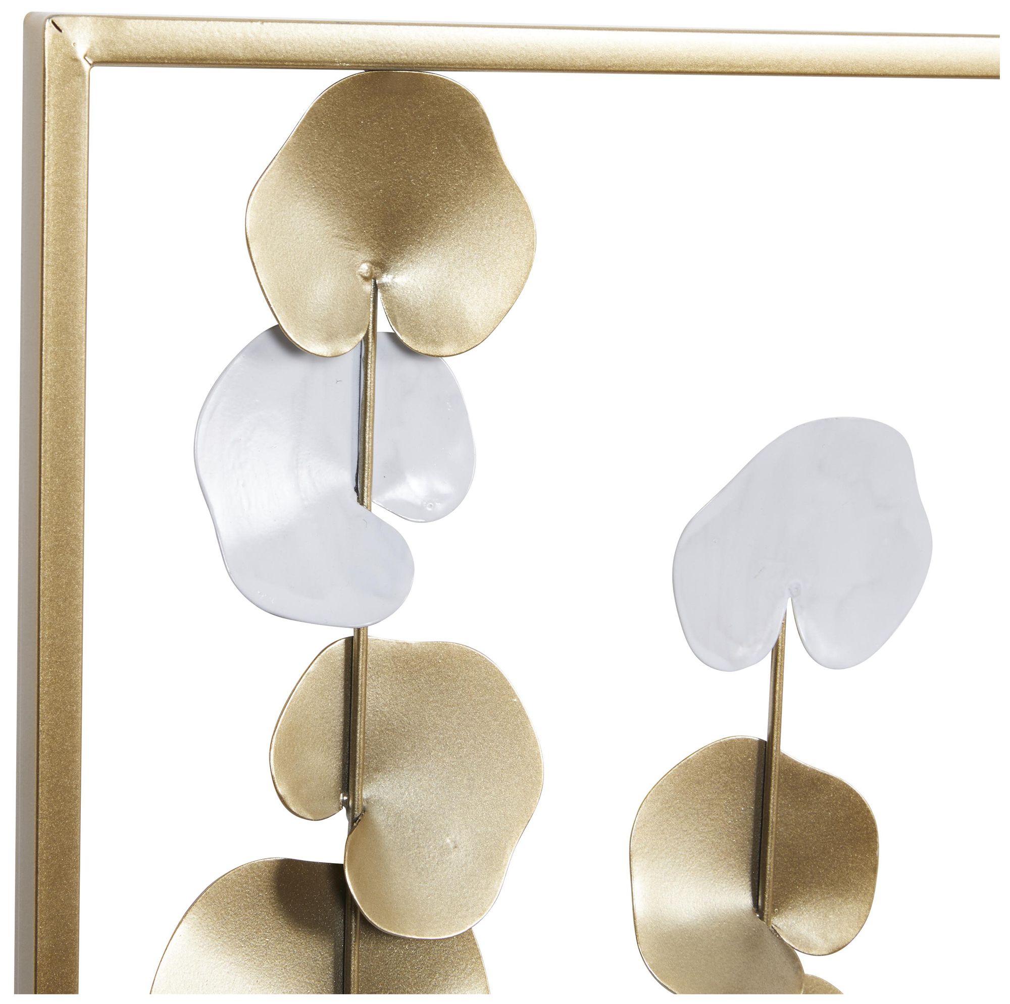 Image 4 Gold Metal Modern Wall Decor, 40" x 2" x 26" more views