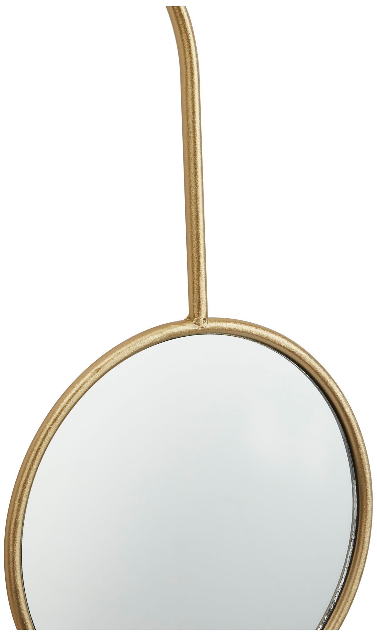 Image 2 Gold Metal Modern Wall Mirror, 18" x 1" x 28" more views