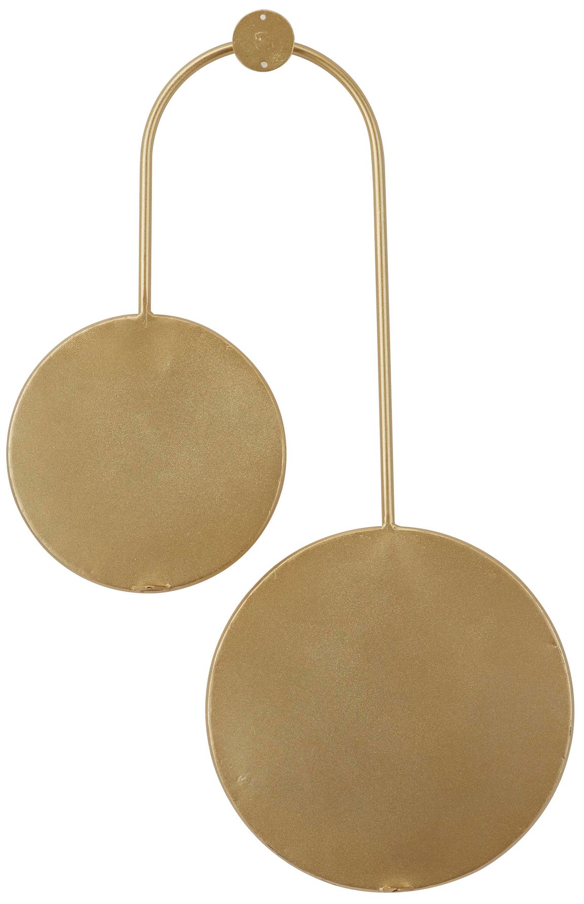 Image 4 Gold Metal Modern Wall Mirror, 18" x 1" x 28" more views