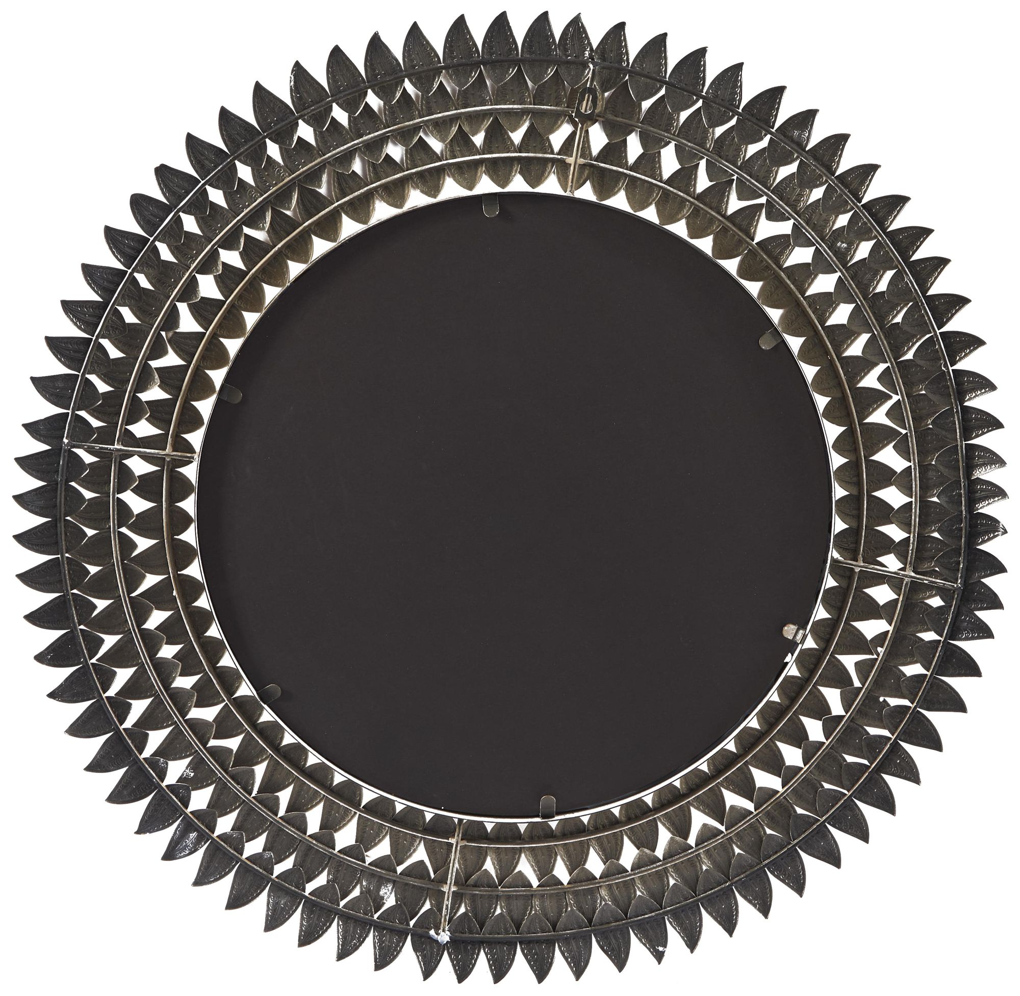 Image 4 Gold Metal Modern Wall Mirror, 32" x 1" x 32" more views