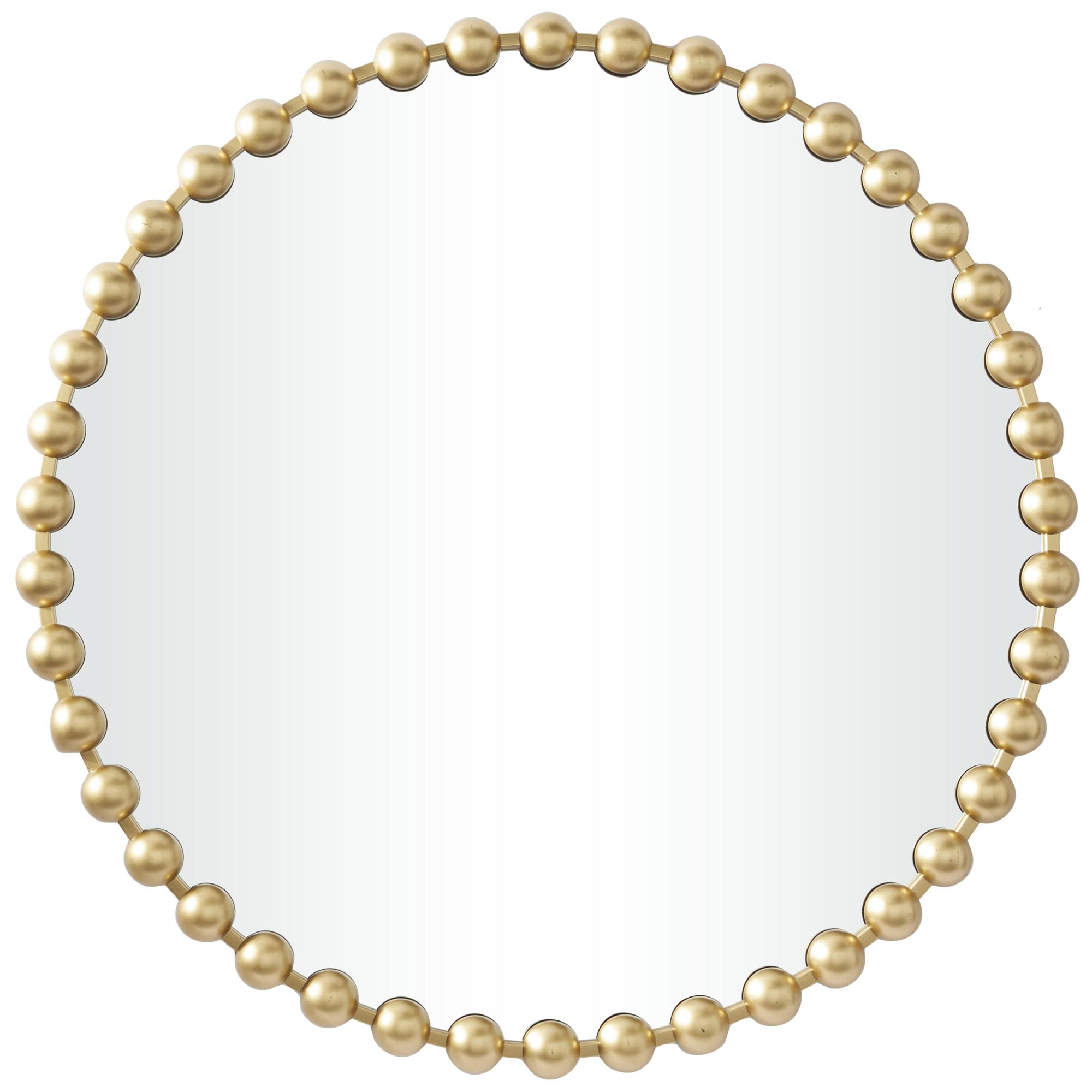 Image 2 Gold Metal Modern Wall Mirror, 36" x 2" x 36"