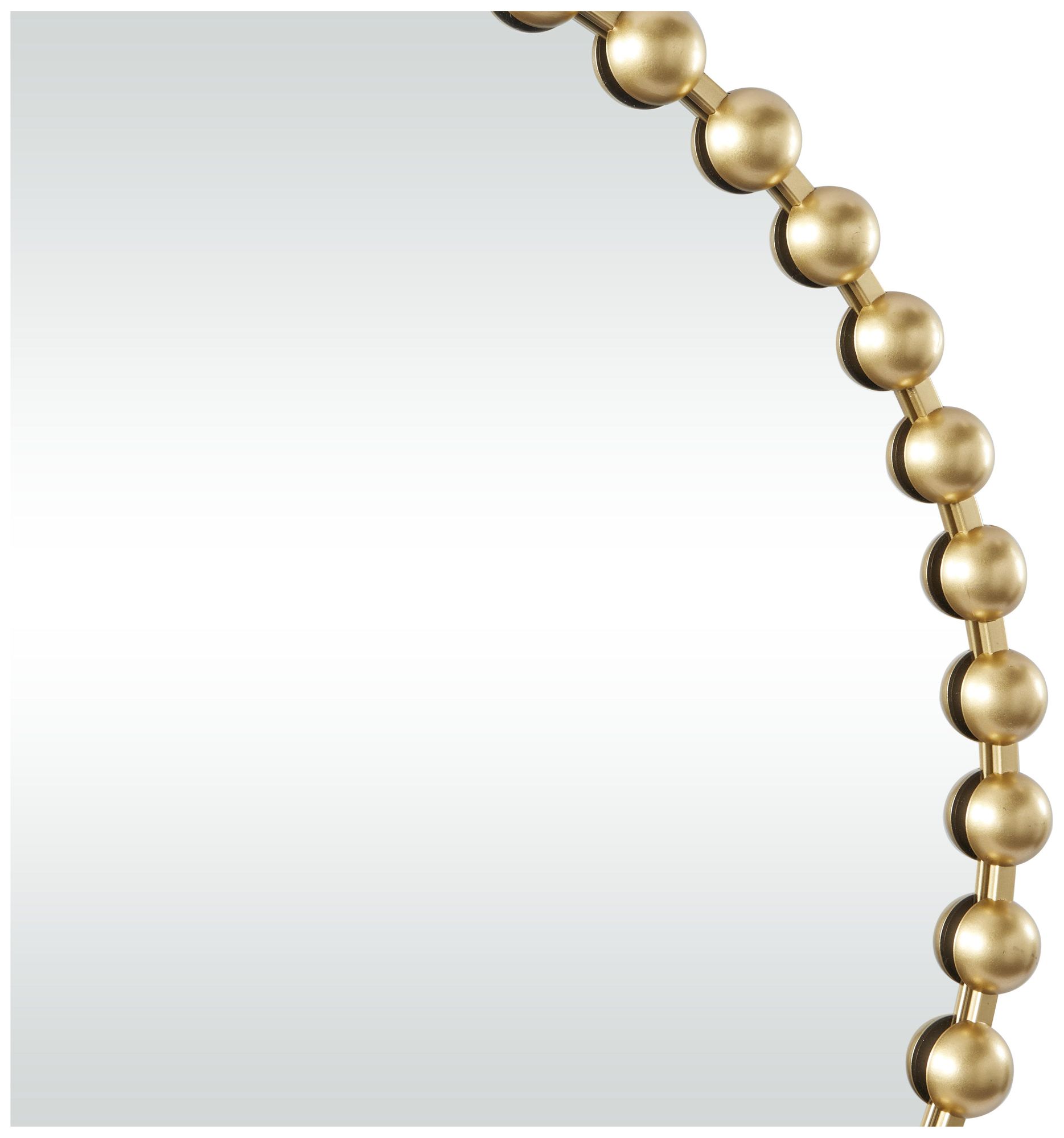 Image 3 Gold Metal Modern Wall Mirror, 36" x 2" x 36" more views