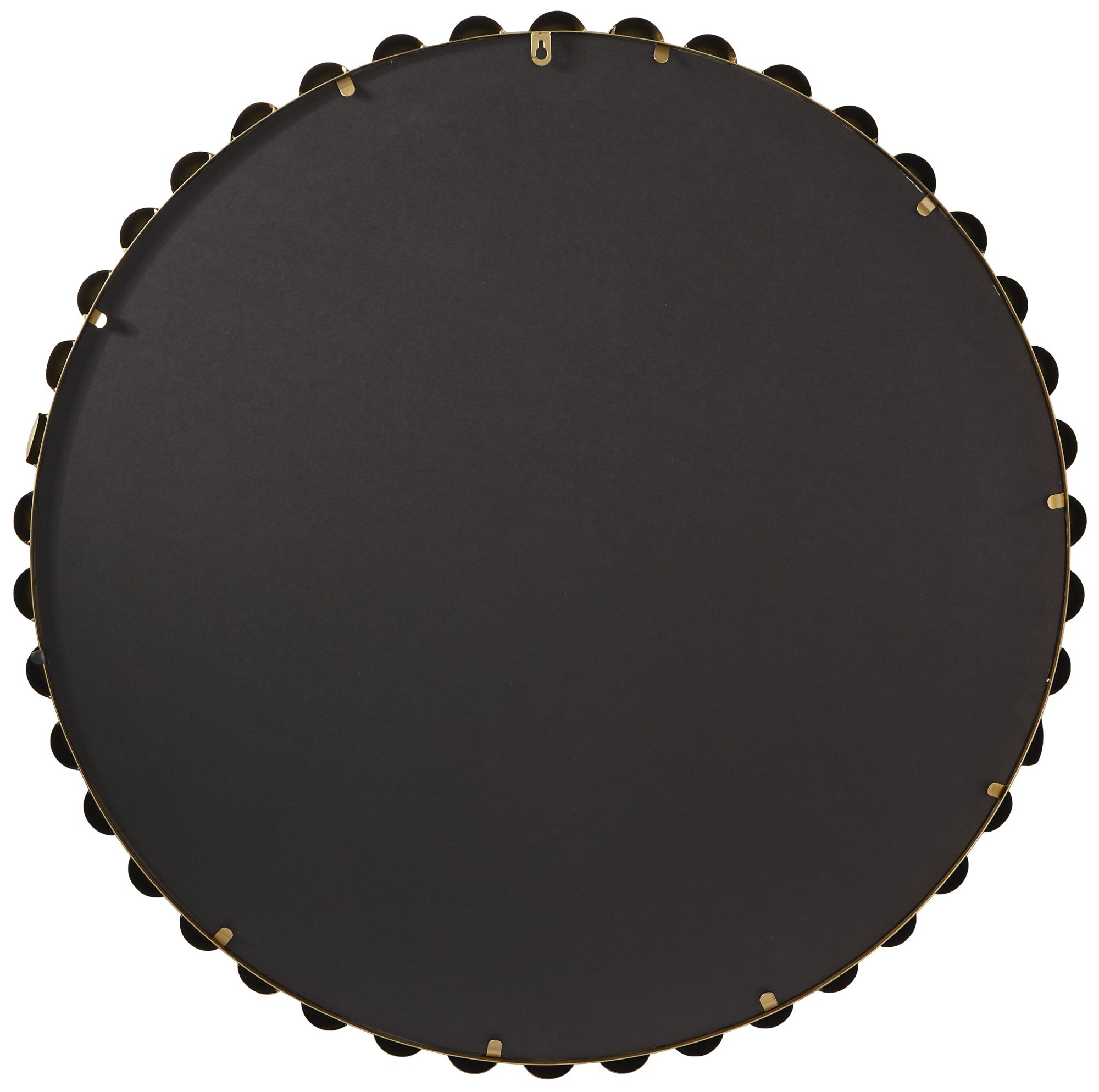 Image 4 Gold Metal Modern Wall Mirror, 36" x 2" x 36" more views