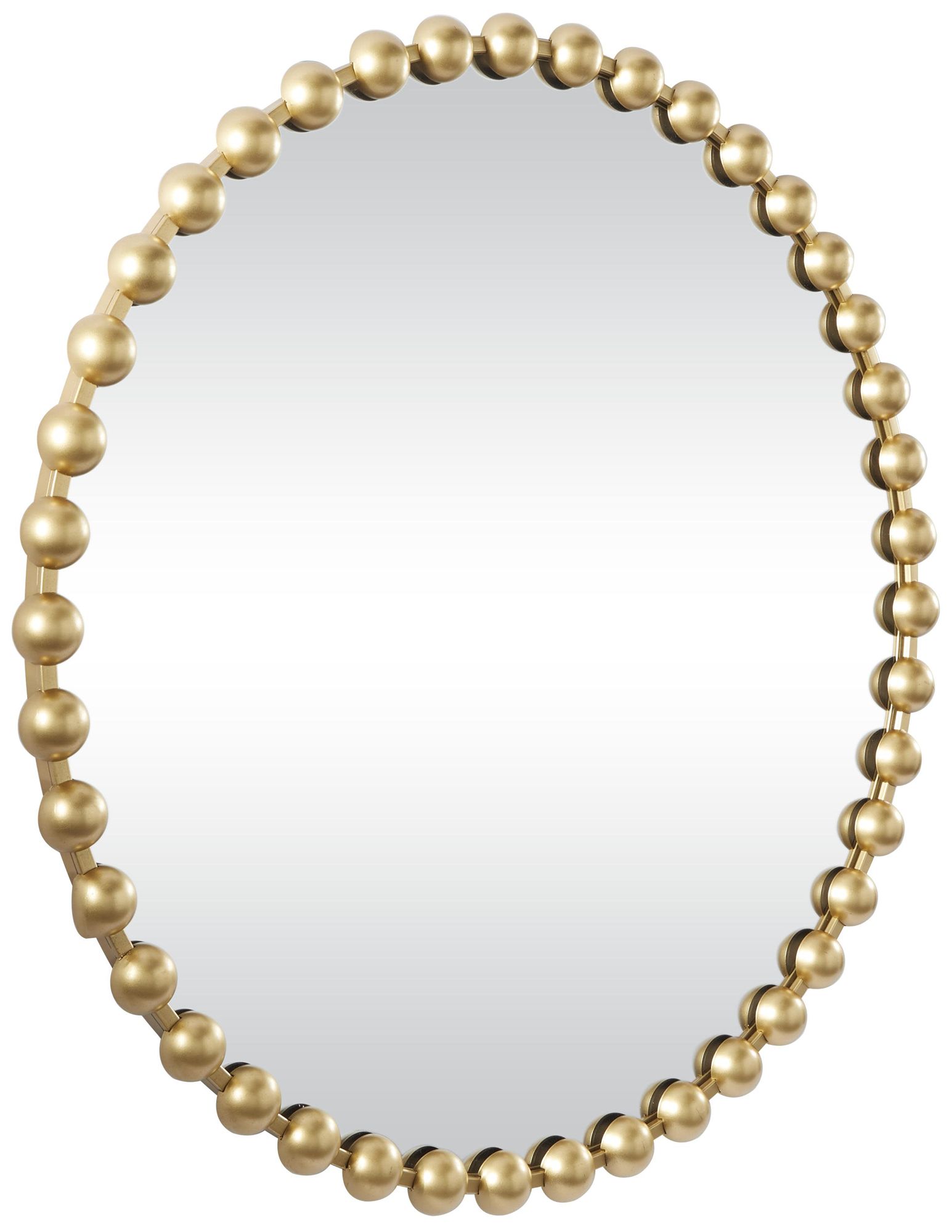 Image 5 Gold Metal Modern Wall Mirror, 36" x 2" x 36" more views