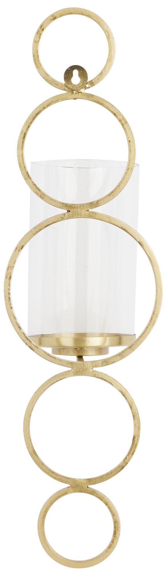 Image 4 Gold Metal Modern Wall Sconce, 7" x 7" x 25" more views