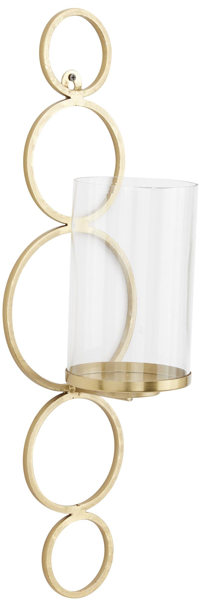 Image 5 Gold Metal Modern Wall Sconce, 7" x 7" x 25" more views