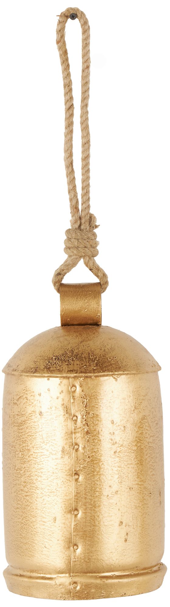 Image 5 Gold Metal Rustic Decorative Bell, 7" x 7" x 14" more views