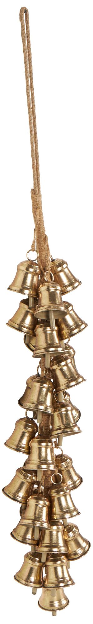 Image 6 Gold Metal Traditional Decorative Bells, 7" x 7" x 47" more views