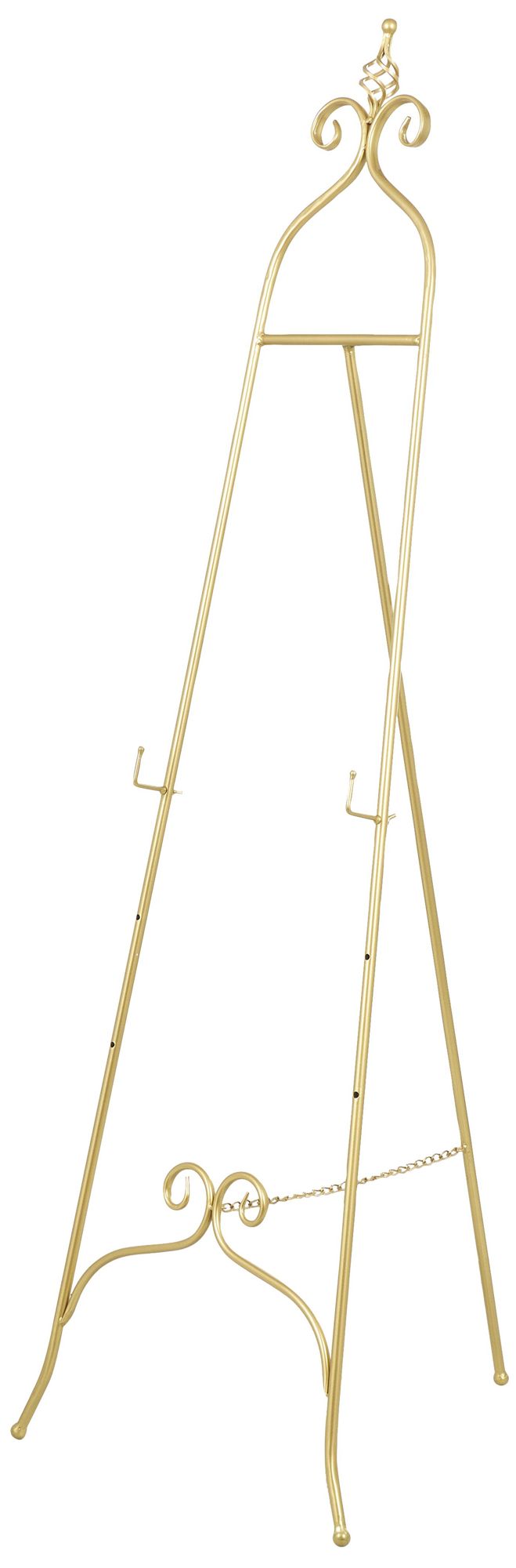 Image 2 Gold Metal Traditional Easel, 21" x 21" x 63"