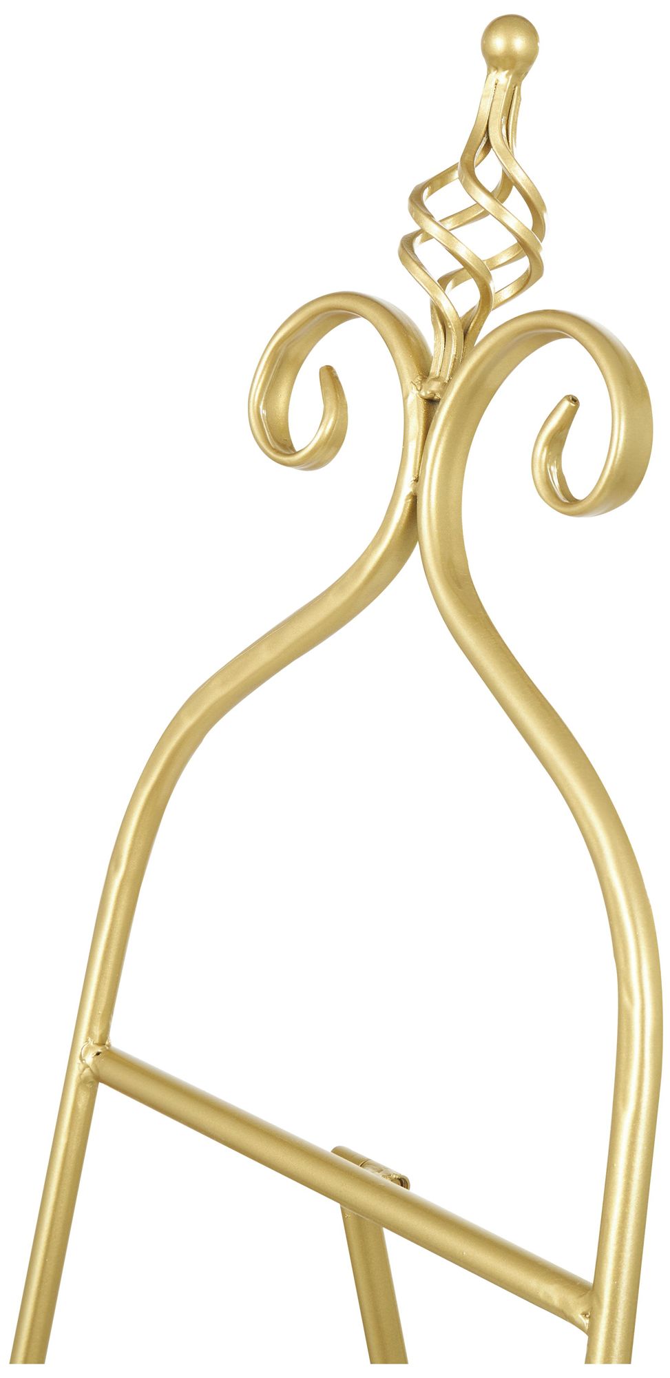 Image 3 Gold Metal Traditional Easel, 21" x 21" x 63" more views