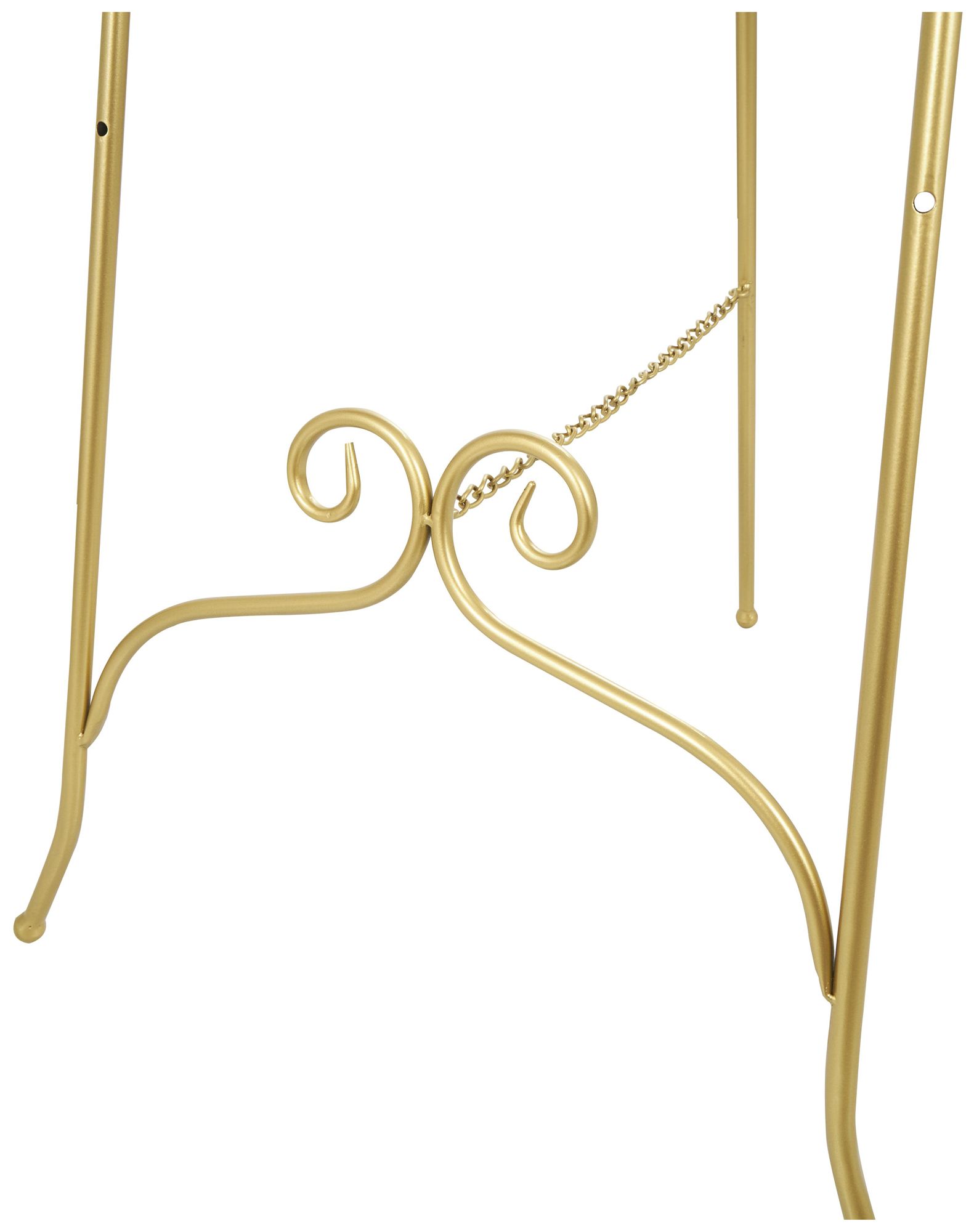 Image 4 Gold Metal Traditional Easel, 21" x 21" x 63" more views