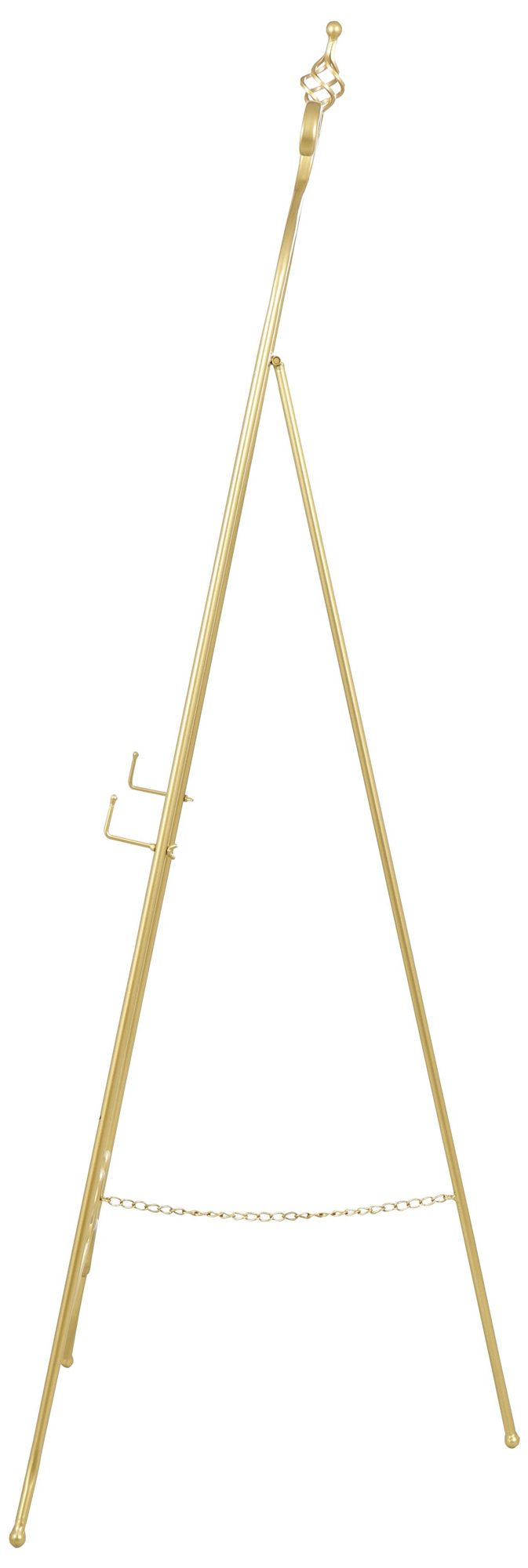 Image 6 Gold Metal Traditional Easel, 21" x 21" x 63" more views