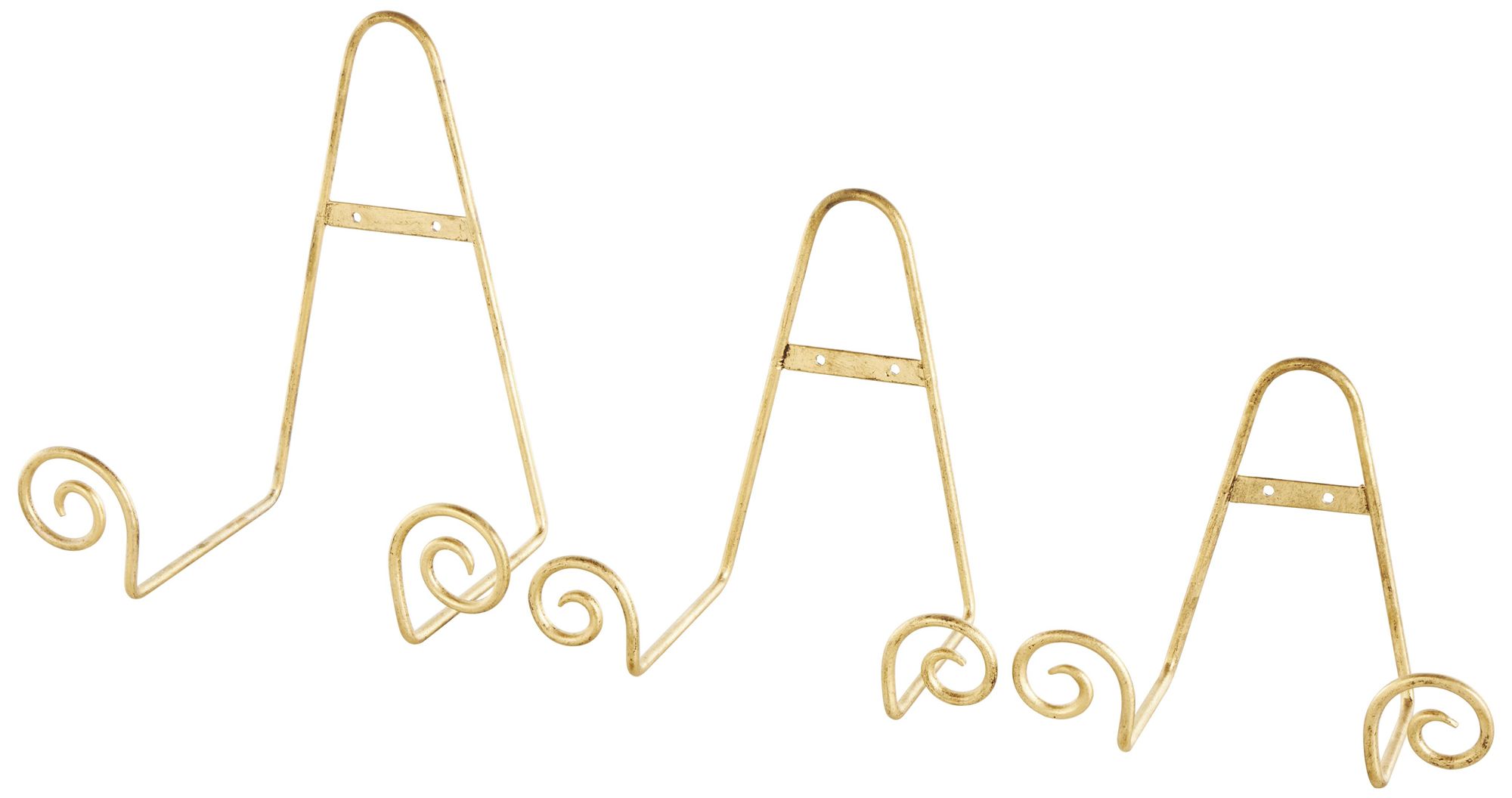 Image 2 Gold Metal Traditional Easel, S/3 10", 8", 6"H