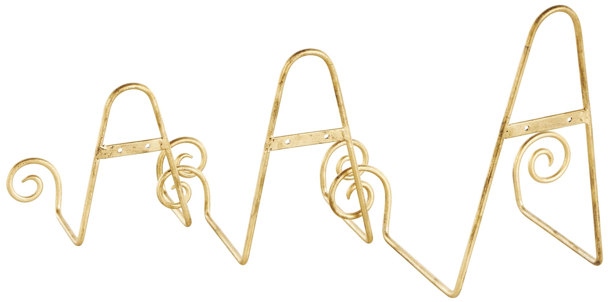 Image 5 Gold Metal Traditional Easel, S/3 10", 8", 6"H more views