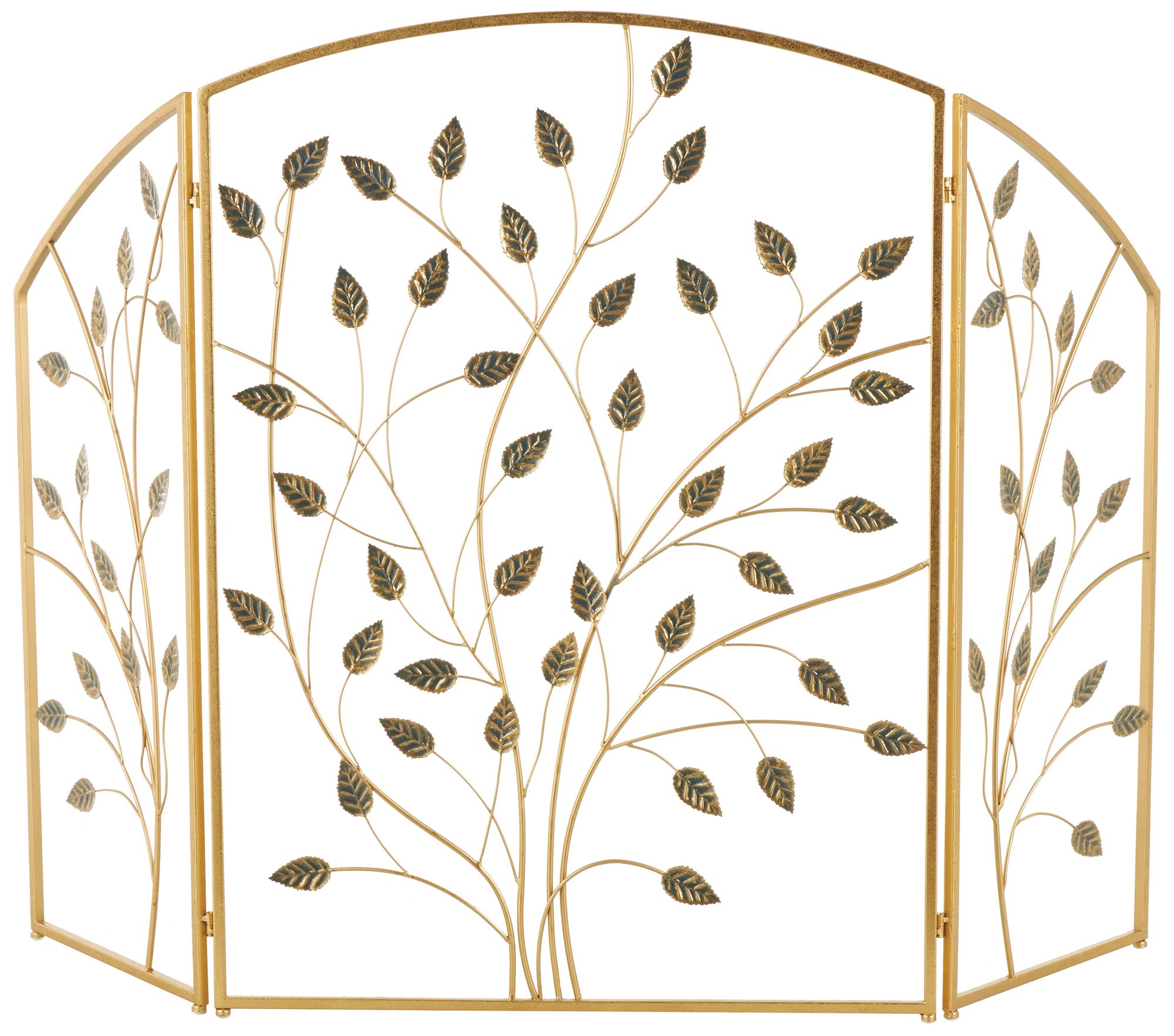 Traditional Gold Metal Fireplace Screen 29x38 - #3747W | Lamps Plus