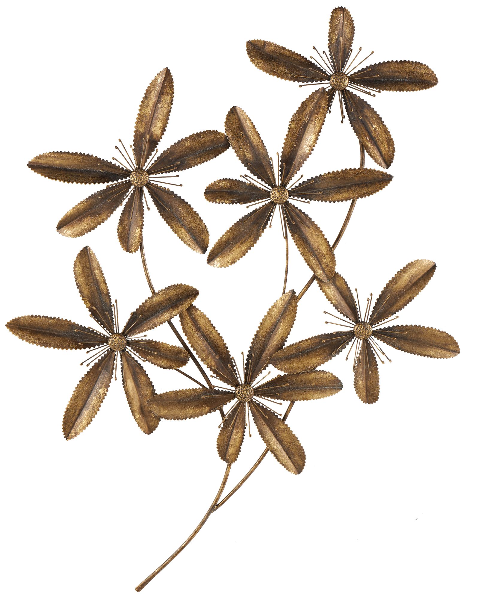 Image 2 Gold Metal Traditional Wall Decor, 28" x 2" x 39"