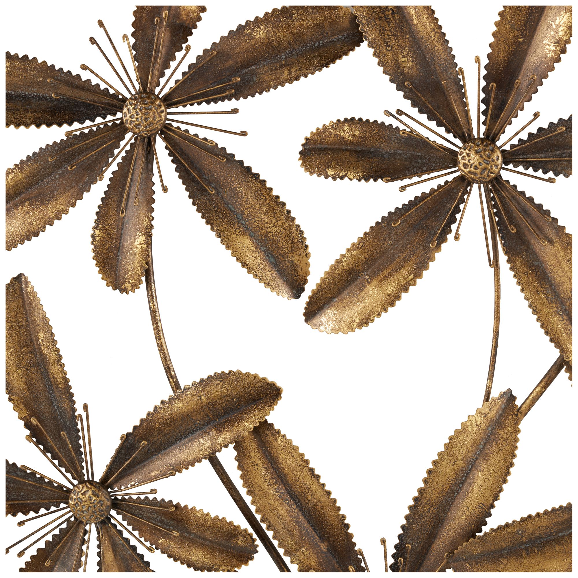 Image 3 Gold Metal Traditional Wall Decor, 28" x 2" x 39" more views