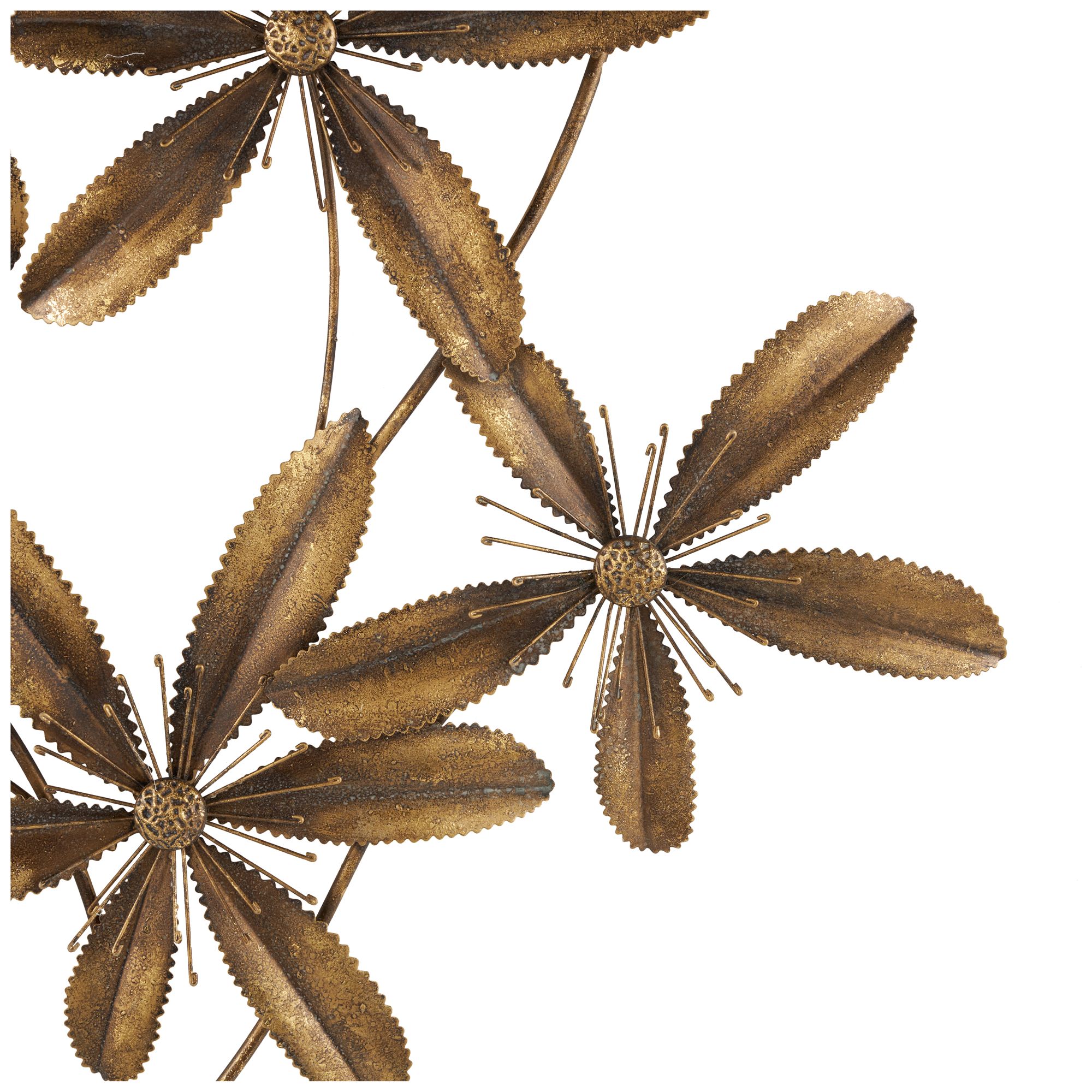 Image 4 Gold Metal Traditional Wall Decor, 28" x 2" x 39" more views