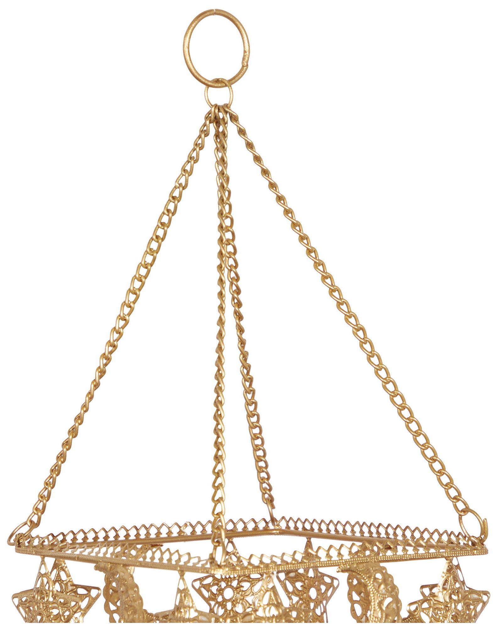 Image 2 Gold Metal Traditional Windchime, 5" x 5" x 32" more views
