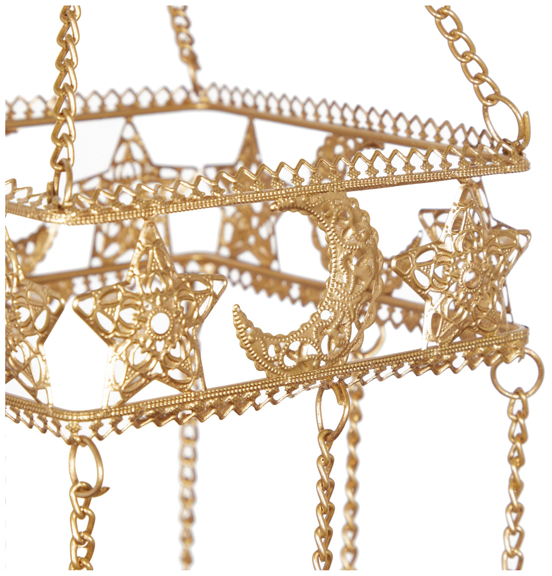 Image 3 Gold Metal Traditional Windchime, 5" x 5" x 32" more views