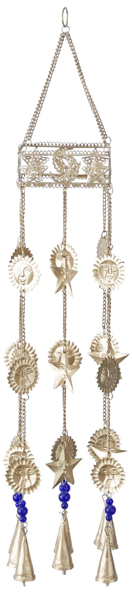 Image 5 Gold Metal Traditional Windchime, 5" x 5" x 32" more views