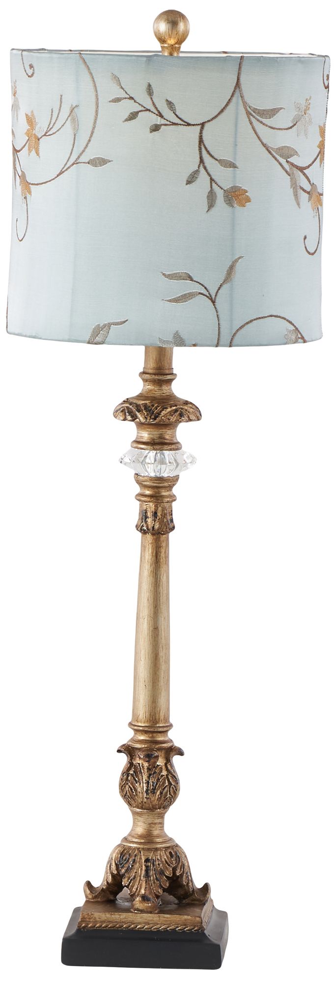 Gold Metal Tuscan Buffet Lamp, S/2 33"H