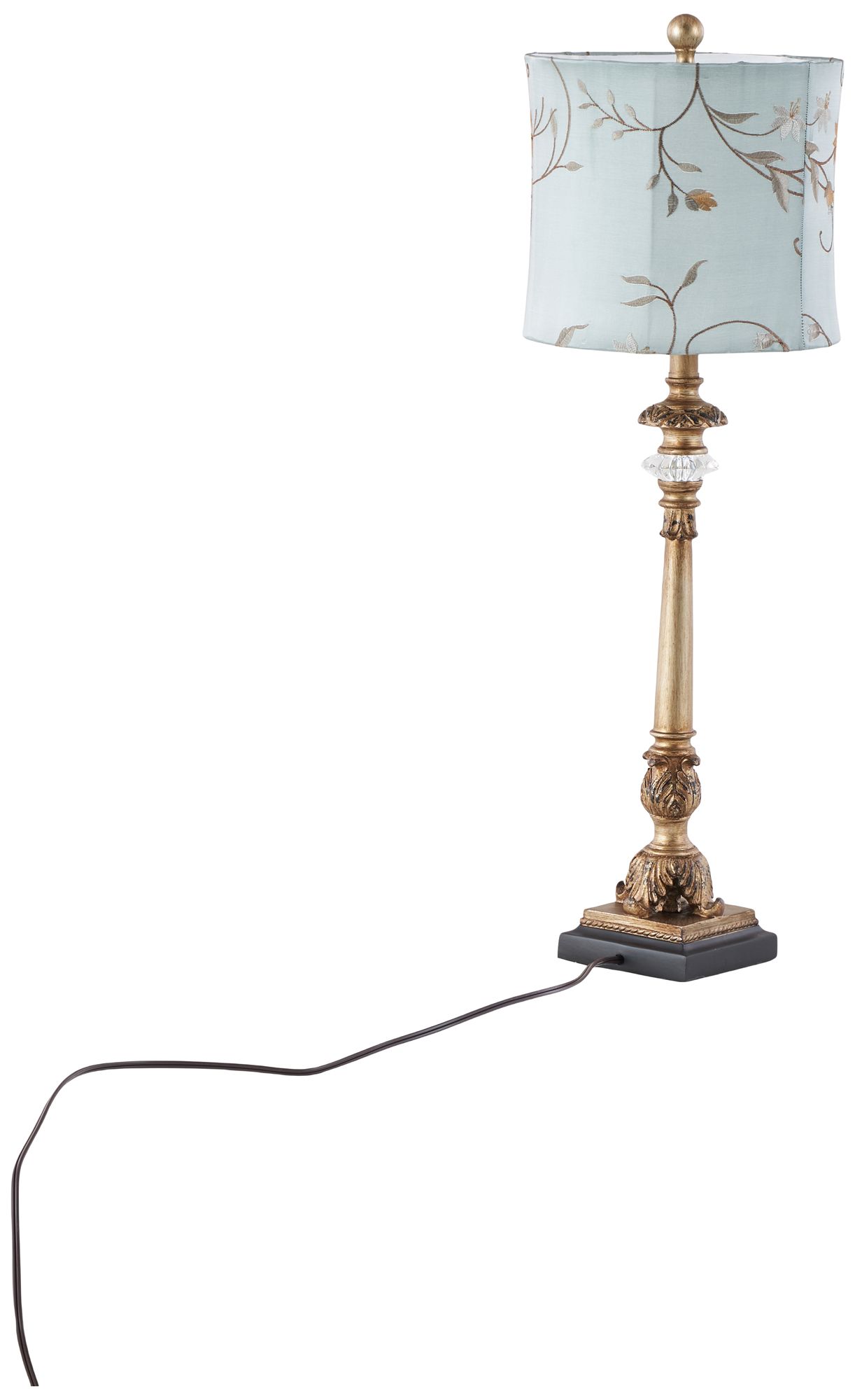 Image 5 Gold Metal Tuscan Buffet Lamp, S/2 33"H more views