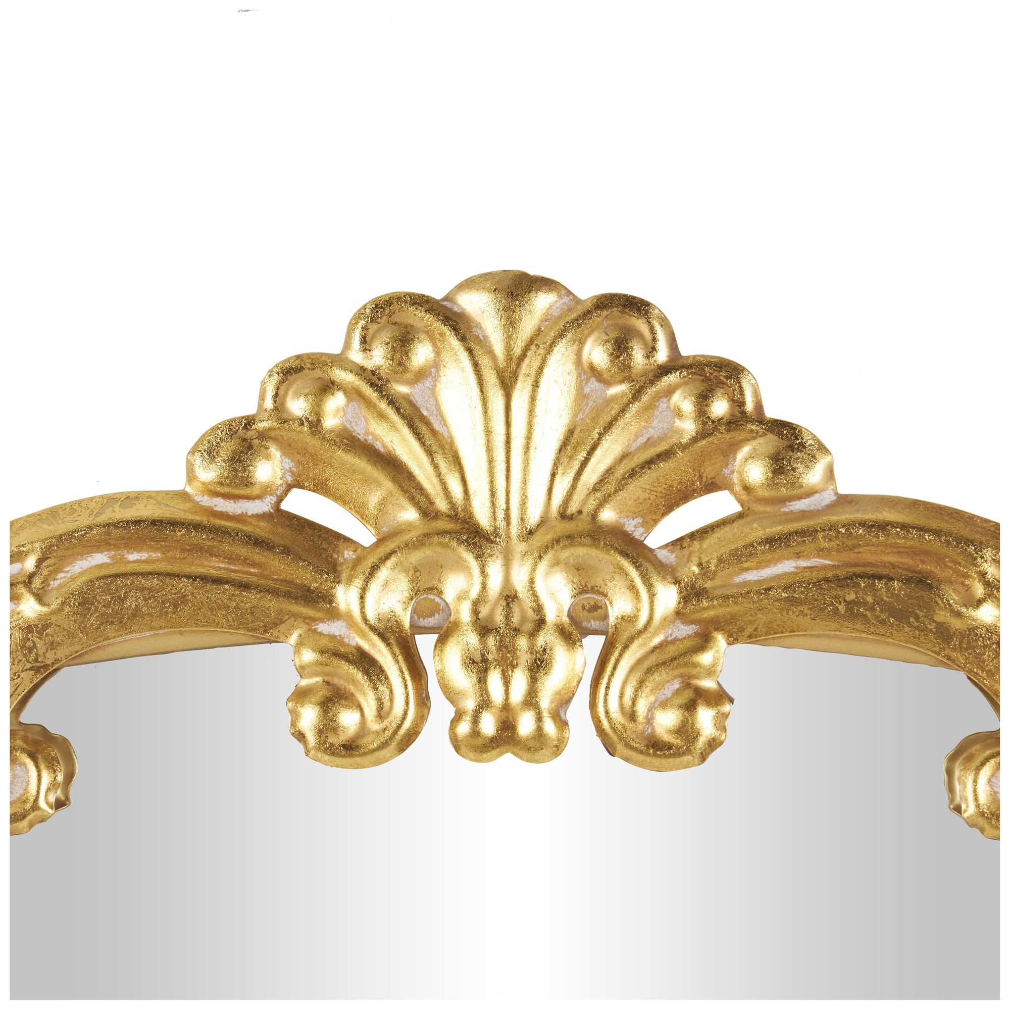 Image 3 Gold Metal Vintage Floor Mirror, 28" x 1" x 48" more views