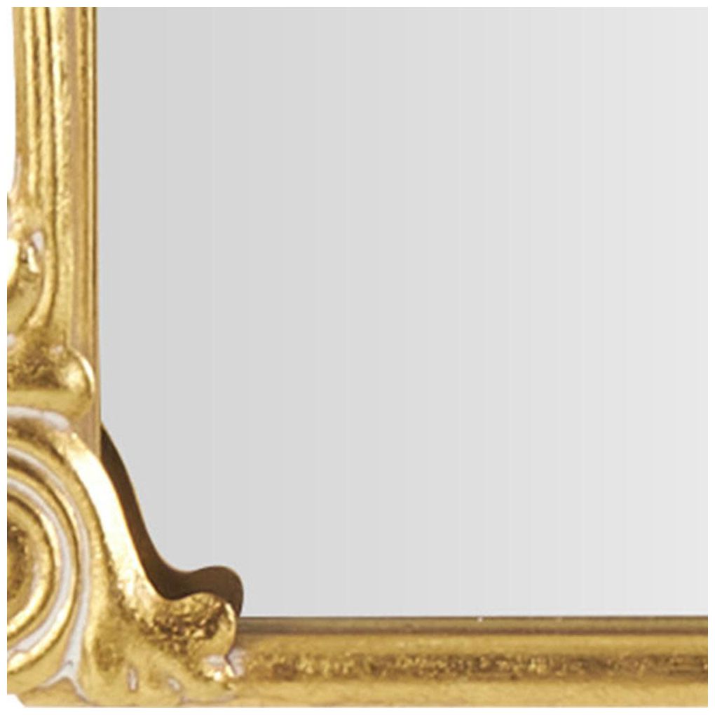 Gold Metal Vintage Floor Mirror, 28" x 1" x 48"