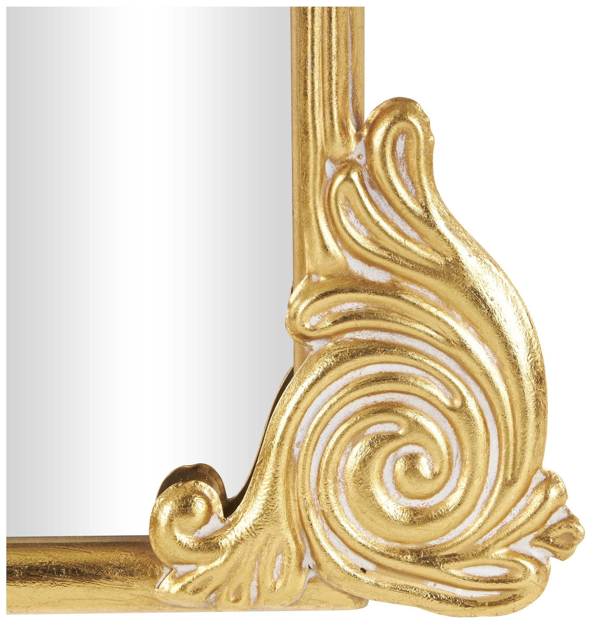 Image 3 Gold Metal Vintage Floor Mirror, 30" x 2" x 66" more views