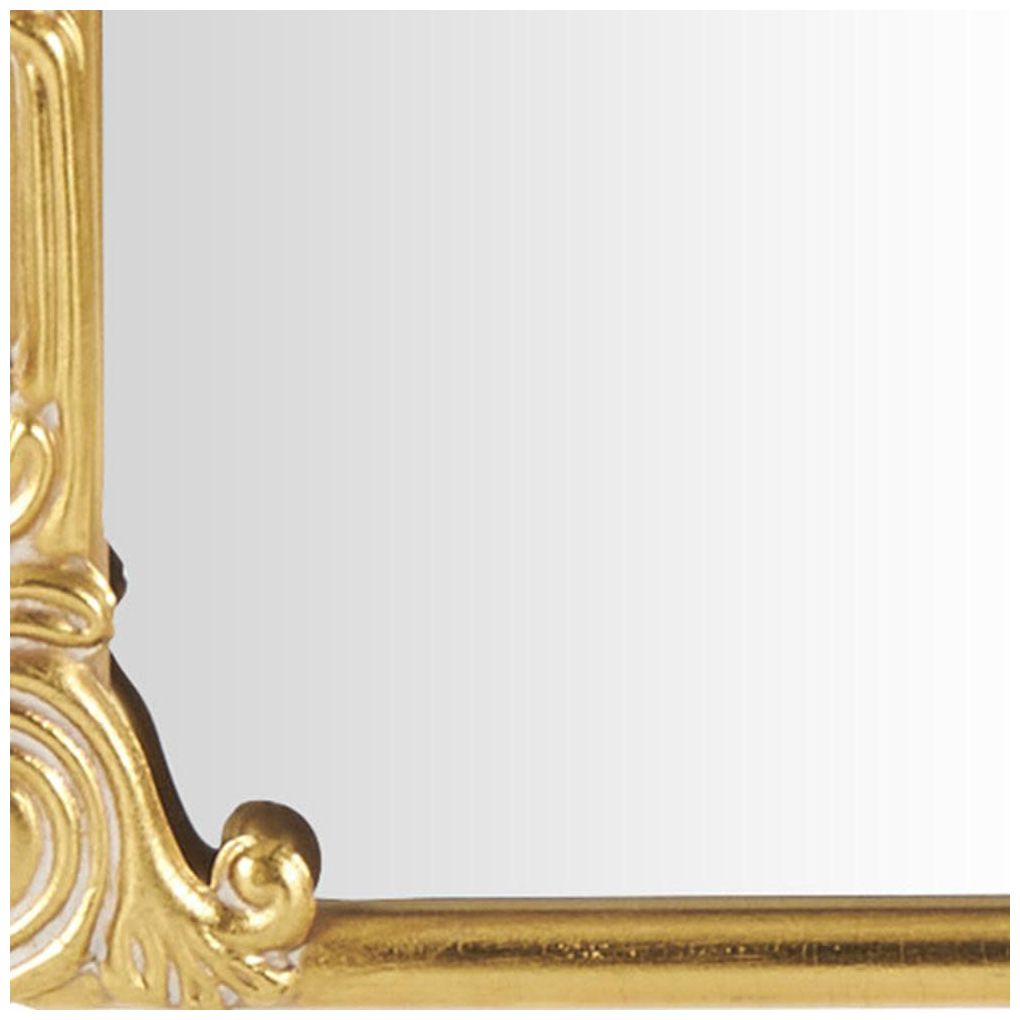 Gold Metal Vintage Floor Mirror, 30" x 2" x 66"