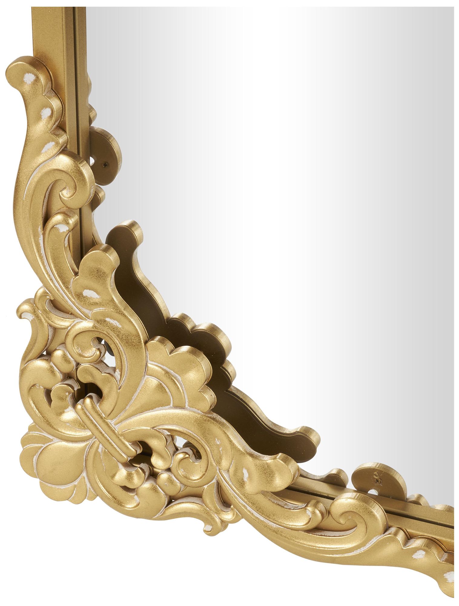 Thumbnail3 of Gold Metal Vintage Floor Mirror, 30" x 2" x 66" more views