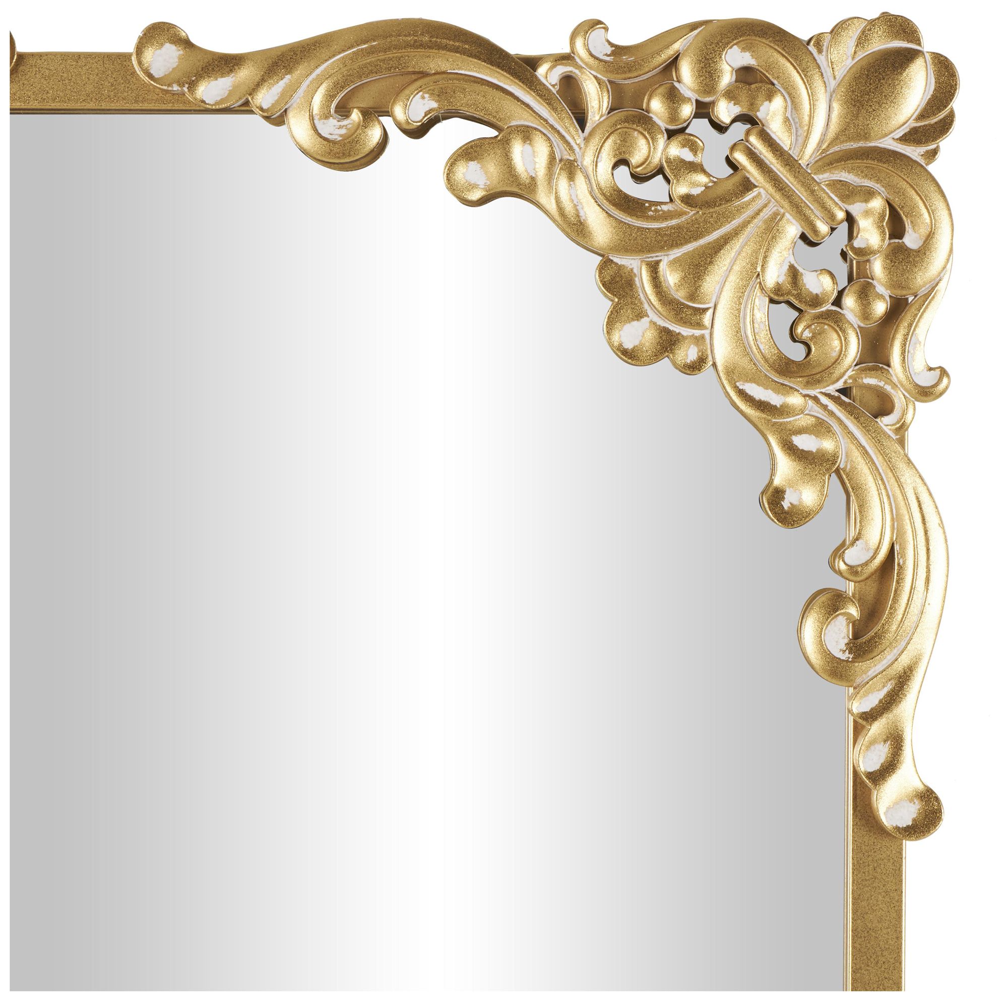 Thumbnail4 of Gold Metal Vintage Floor Mirror, 30" x 2" x 66" more views